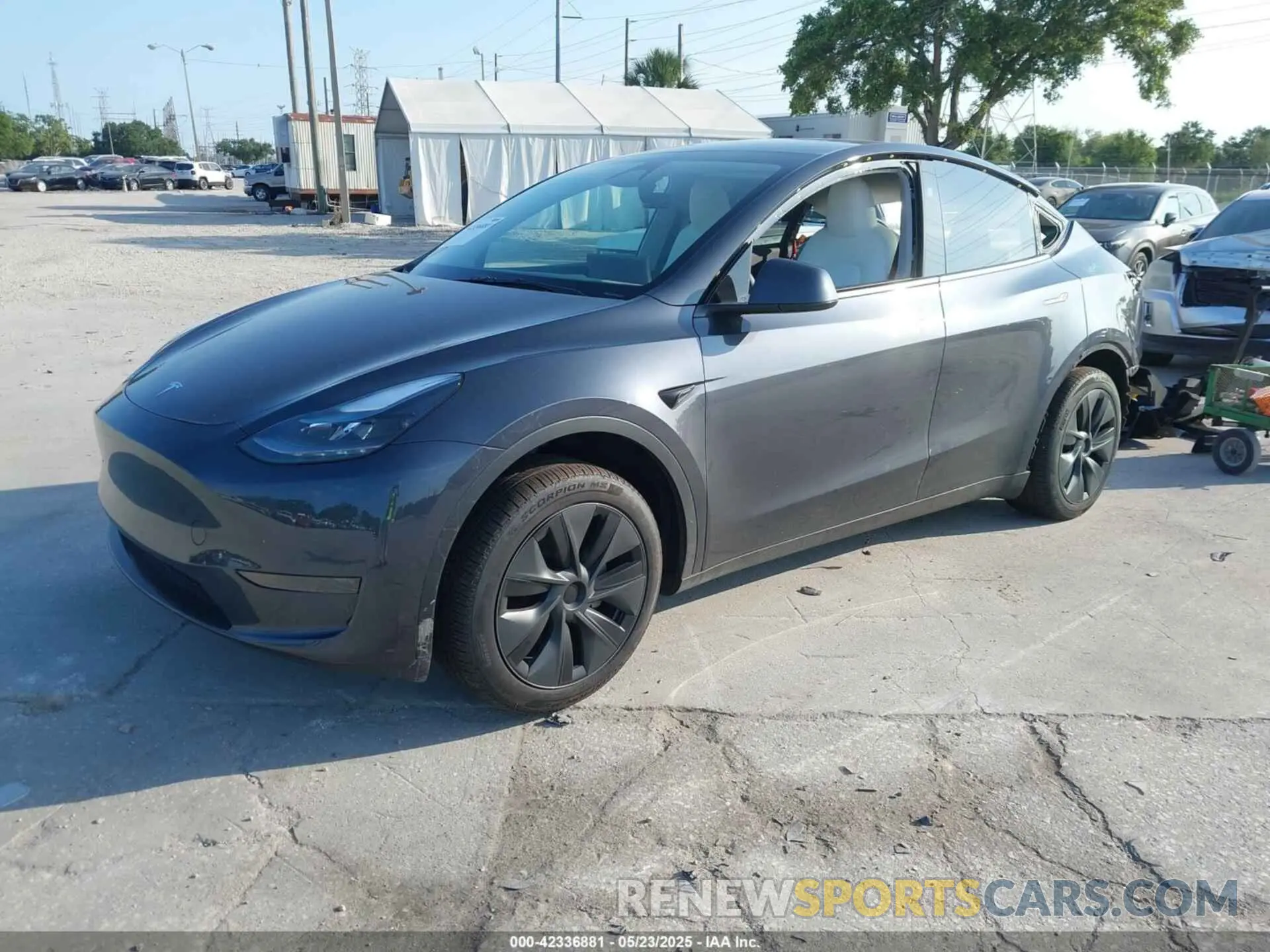 2 Photograph of a damaged car 7SAYGDED6RA334775 TESLA MODEL Y 2024