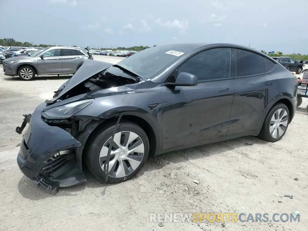 1 Photograph of a damaged car 7SAYGDED6RF039551 TESLA MODEL Y 2024