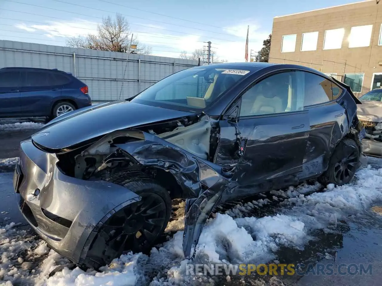 1 Photograph of a damaged car 7SAYGDED6RF113227 TESLA MODEL Y 2024