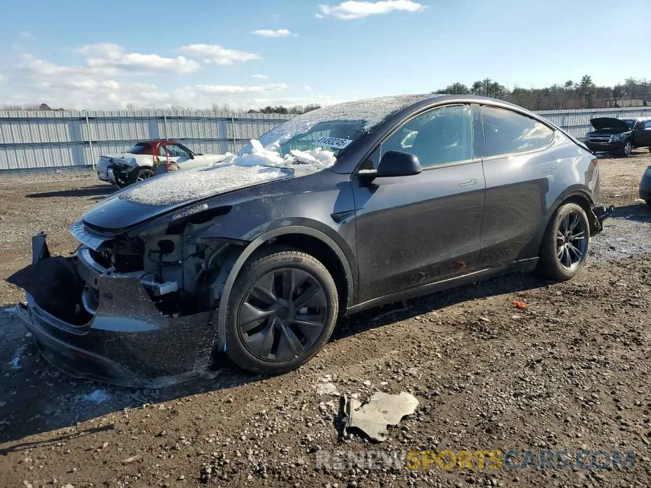 1 Фотография поврежденного автомобиля 7SAYGDED6RF161715 TESLA MODEL Y 2024