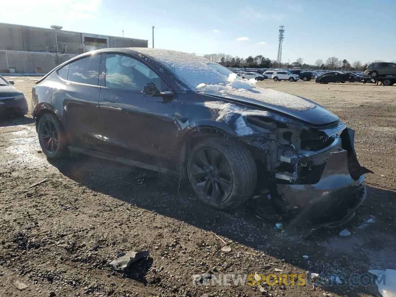 4 Фотография поврежденного автомобиля 7SAYGDED6RF161715 TESLA MODEL Y 2024
