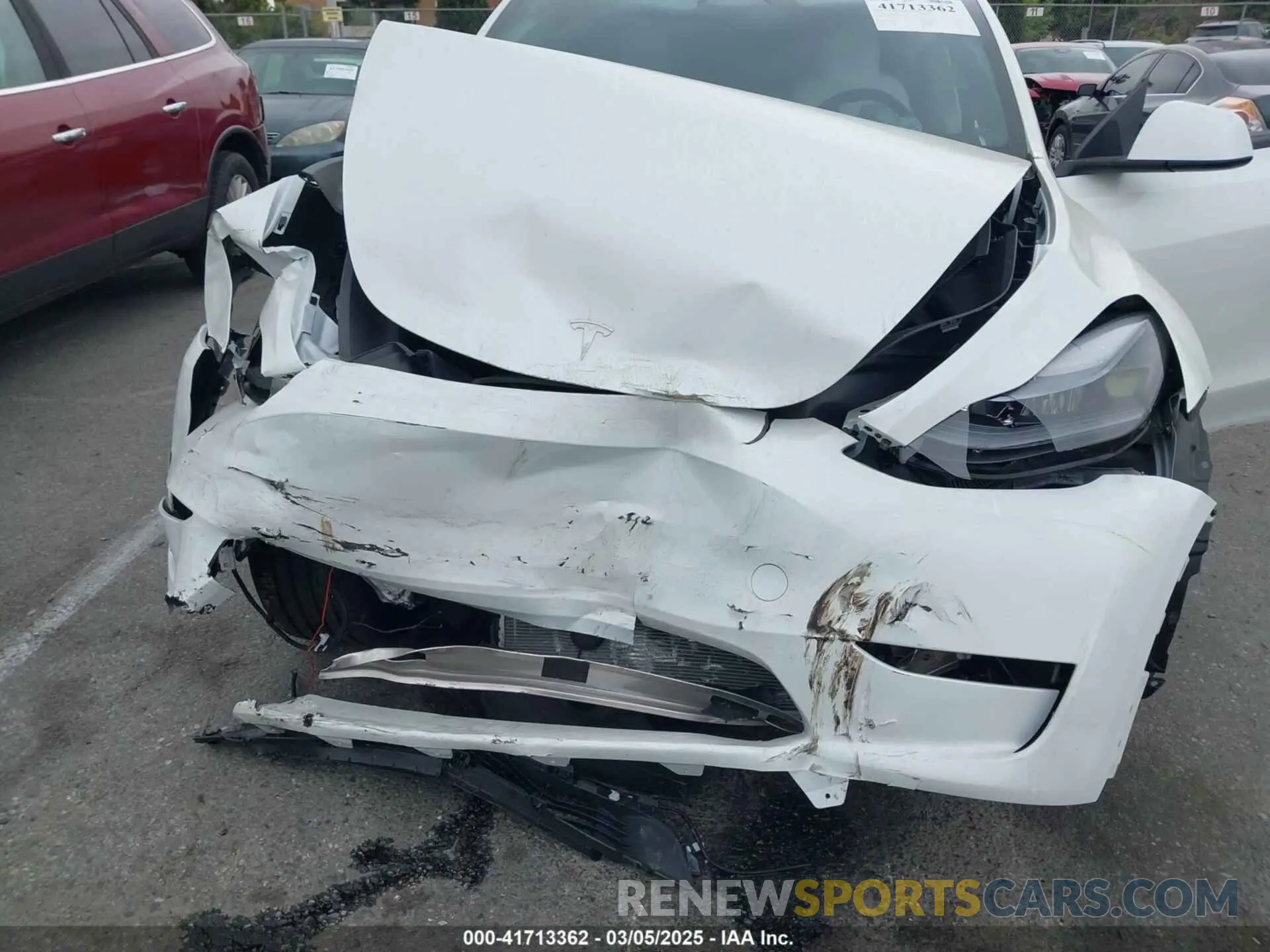 6 Фотография поврежденного автомобиля 7SAYGDED6RF166543 TESLA MODEL Y 2024