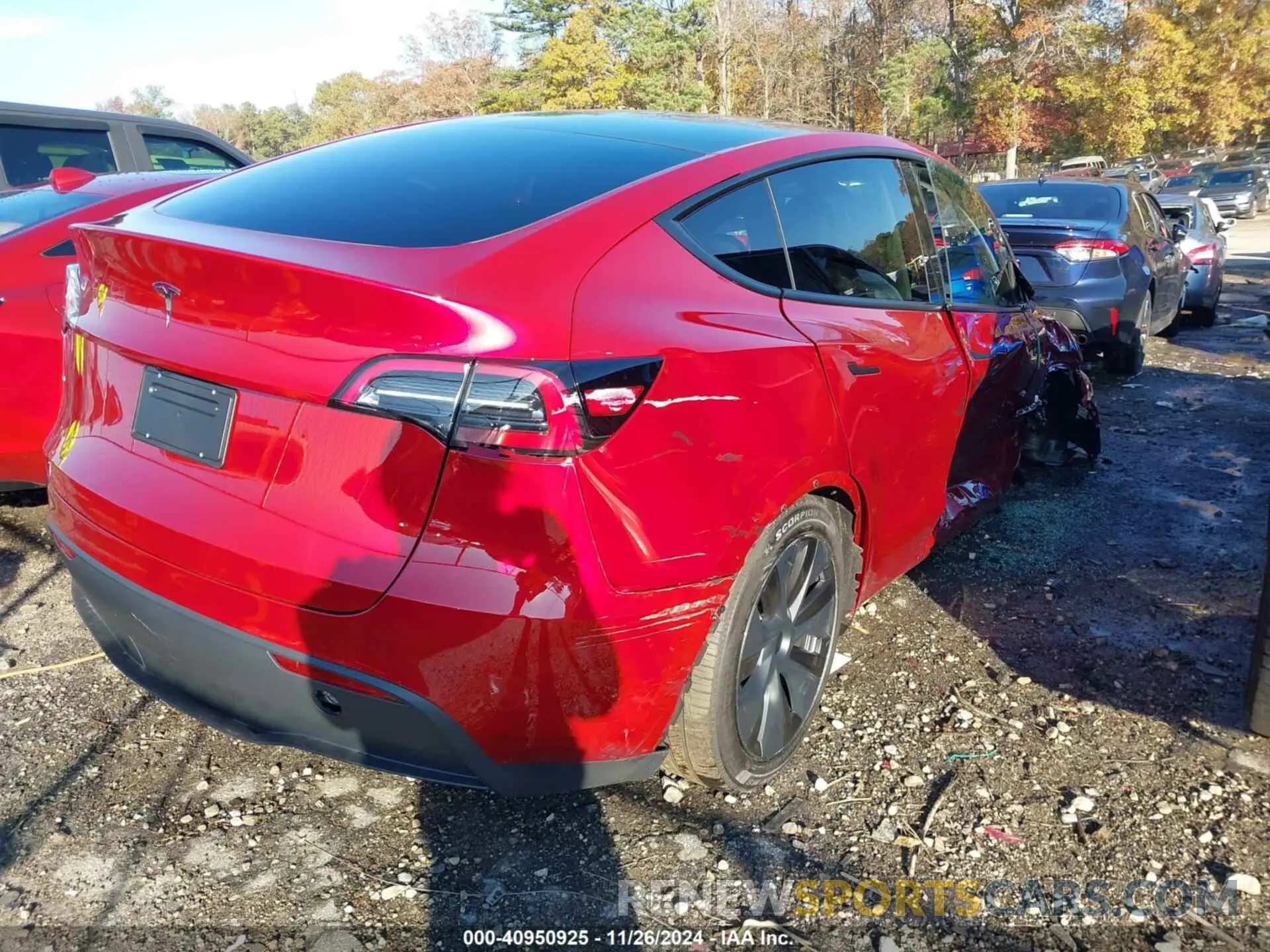 4 Photograph of a damaged car 7SAYGDED7RA310226 TESLA MODEL Y 2024
