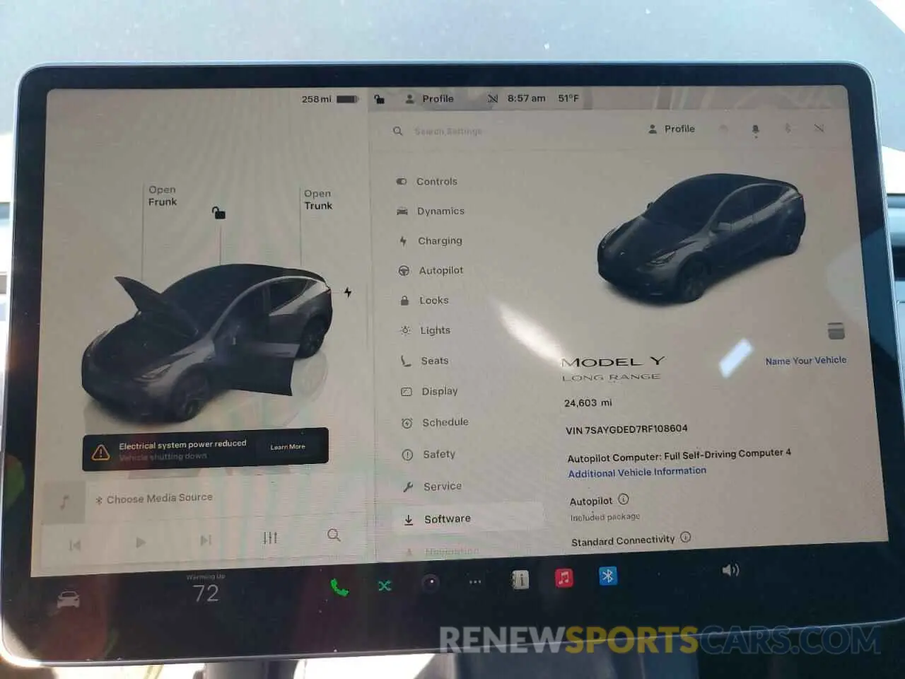9 Фотография поврежденного автомобиля 7SAYGDED7RF108604 TESLA MODEL Y 2024