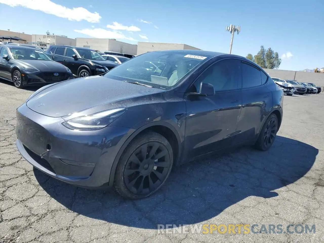 1 Photograph of a damaged car 7SAYGDED8RF023965 TESLA MODEL Y 2024