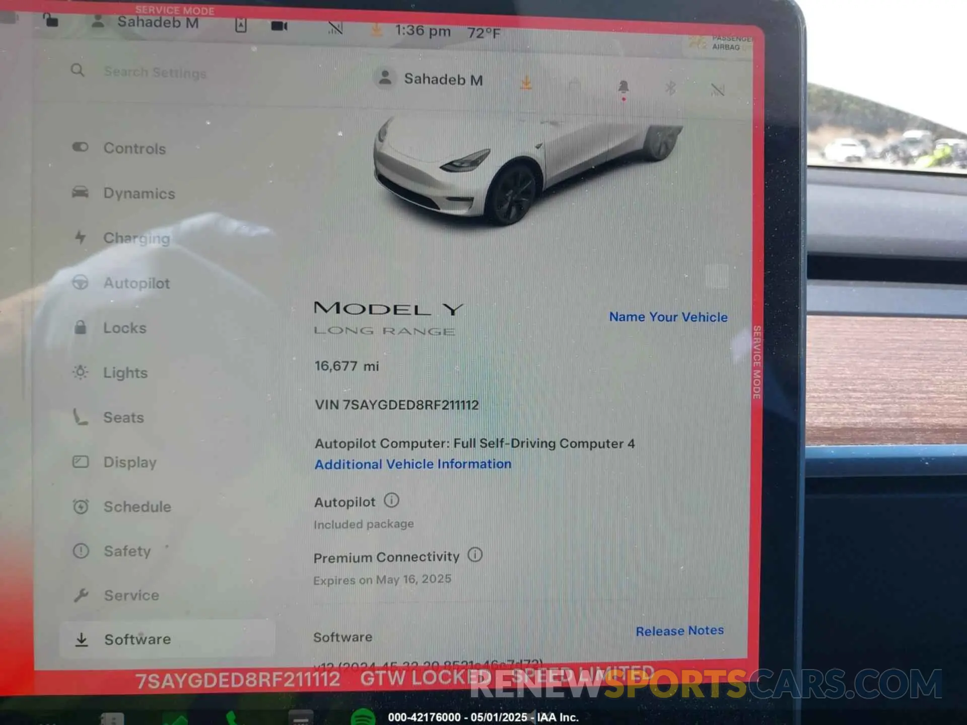 18 Фотография поврежденного автомобиля 7SAYGDED8RF211112 TESLA MODEL Y 2024