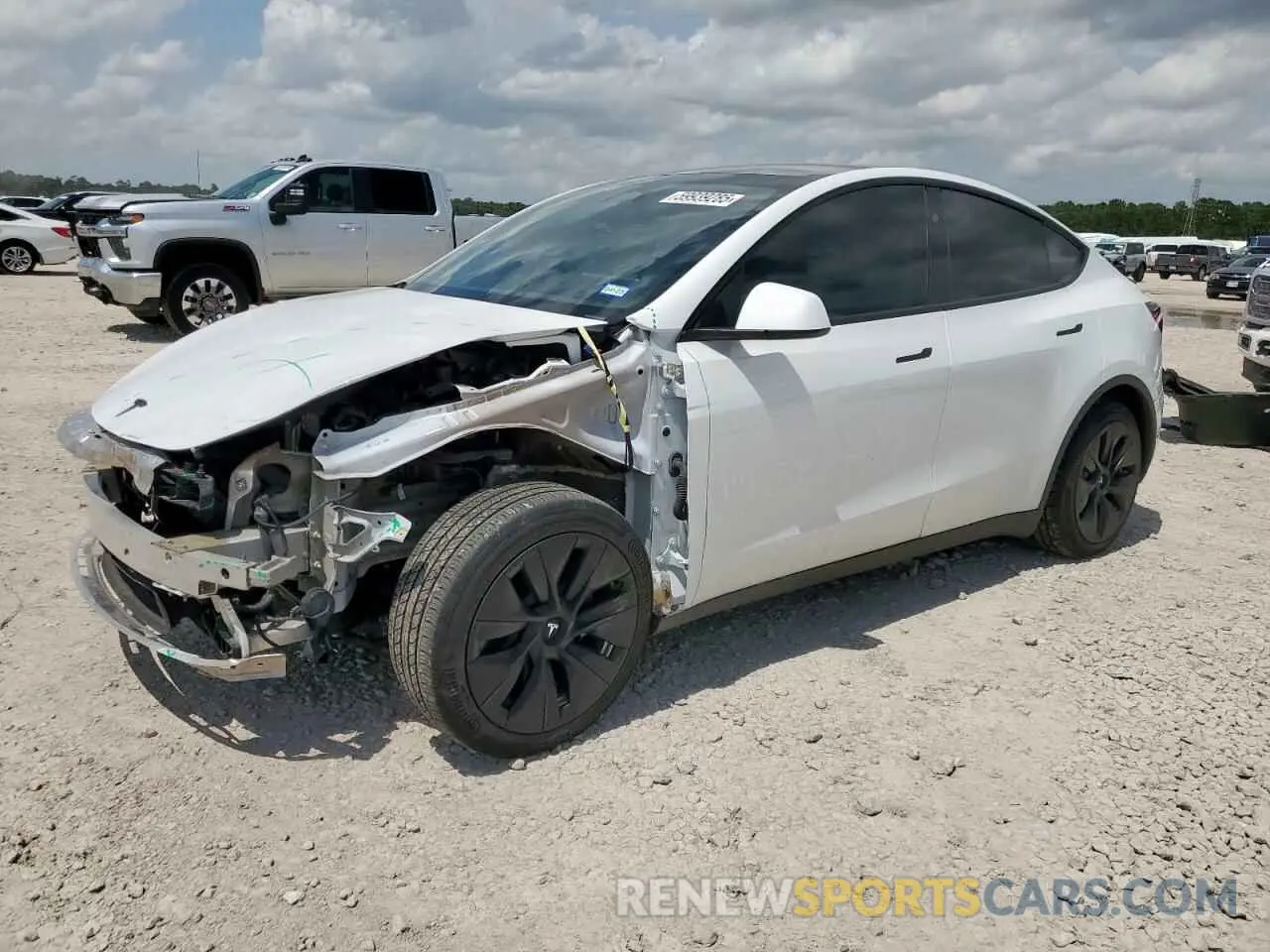 1 Photograph of a damaged car 7SAYGDED9RF044629 TESLA MODEL Y 2024