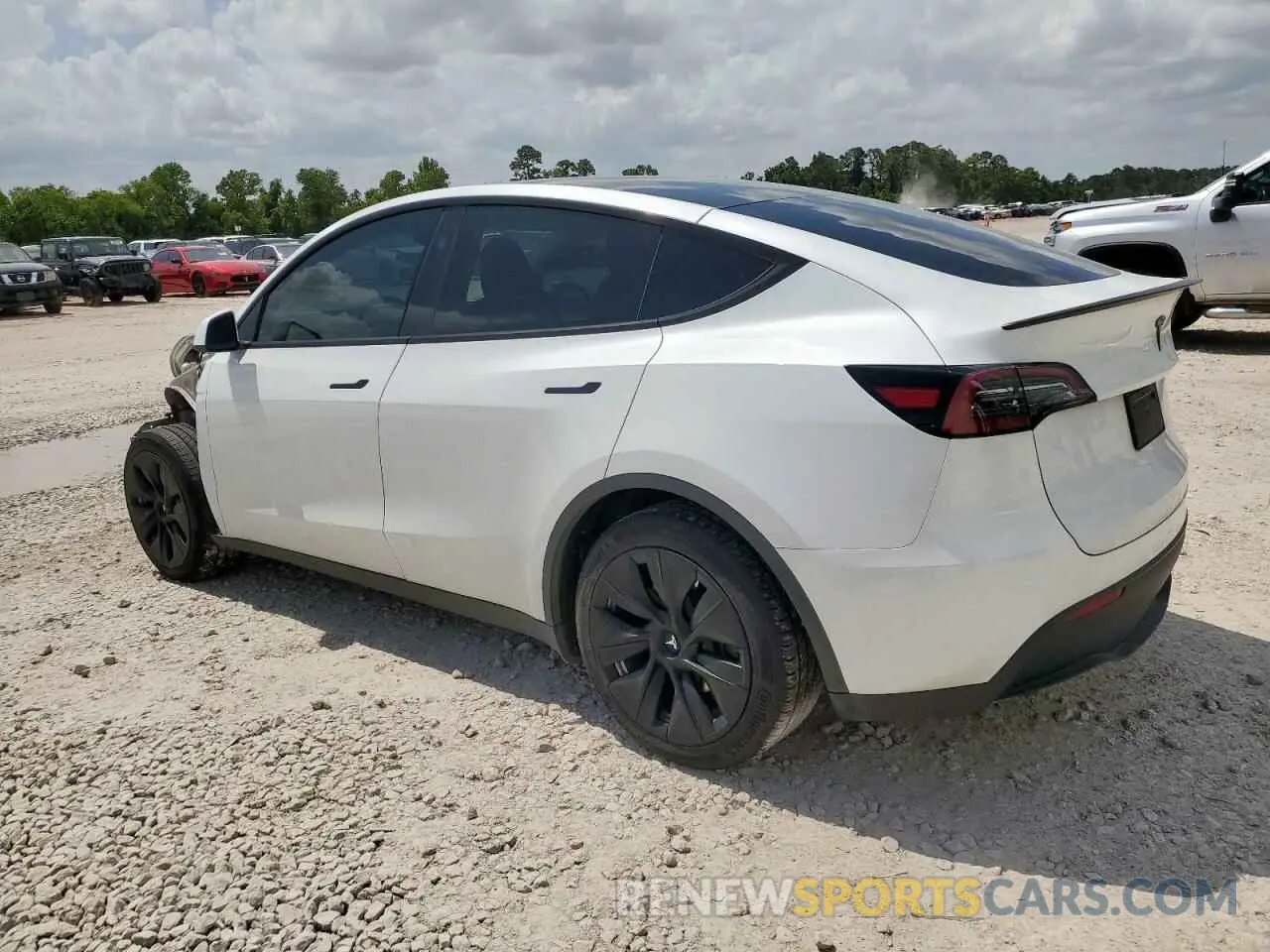 2 Photograph of a damaged car 7SAYGDED9RF044629 TESLA MODEL Y 2024