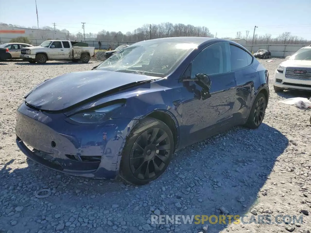 1 Фотография поврежденного автомобиля 7SAYGDED9RF046879 TESLA MODEL Y 2024
