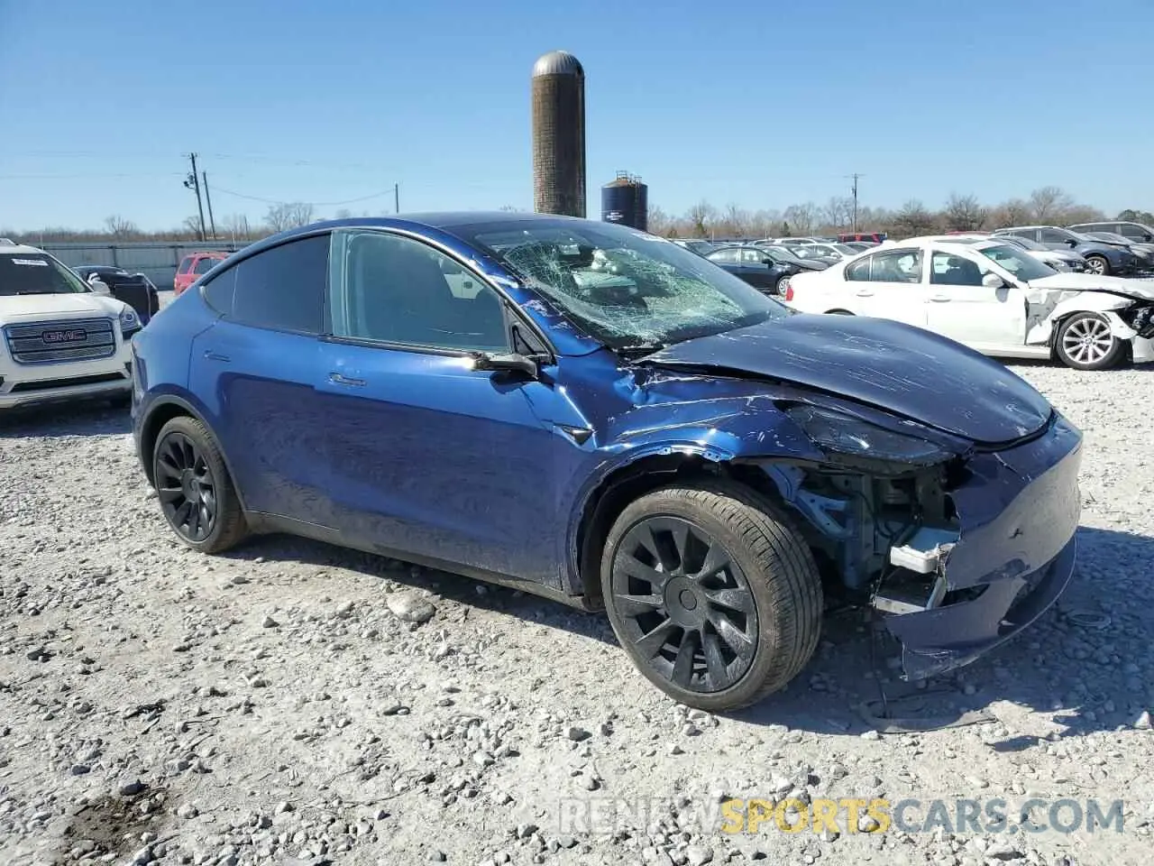 4 Фотография поврежденного автомобиля 7SAYGDED9RF046879 TESLA MODEL Y 2024