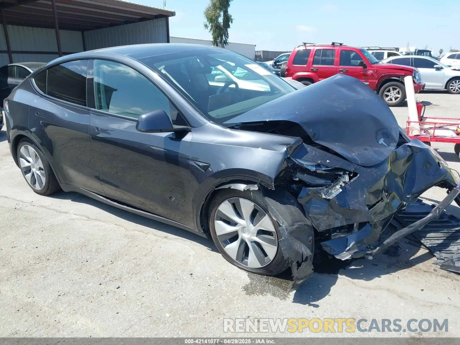 1 Photograph of a damaged car 7SAYGDED9RF053945 TESLA MODEL Y 2024