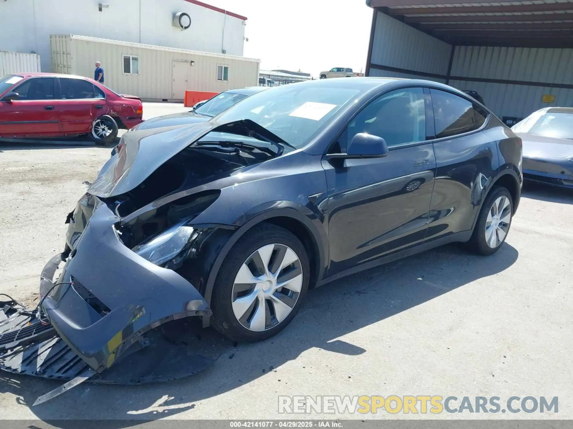 2 Photograph of a damaged car 7SAYGDED9RF053945 TESLA MODEL Y 2024