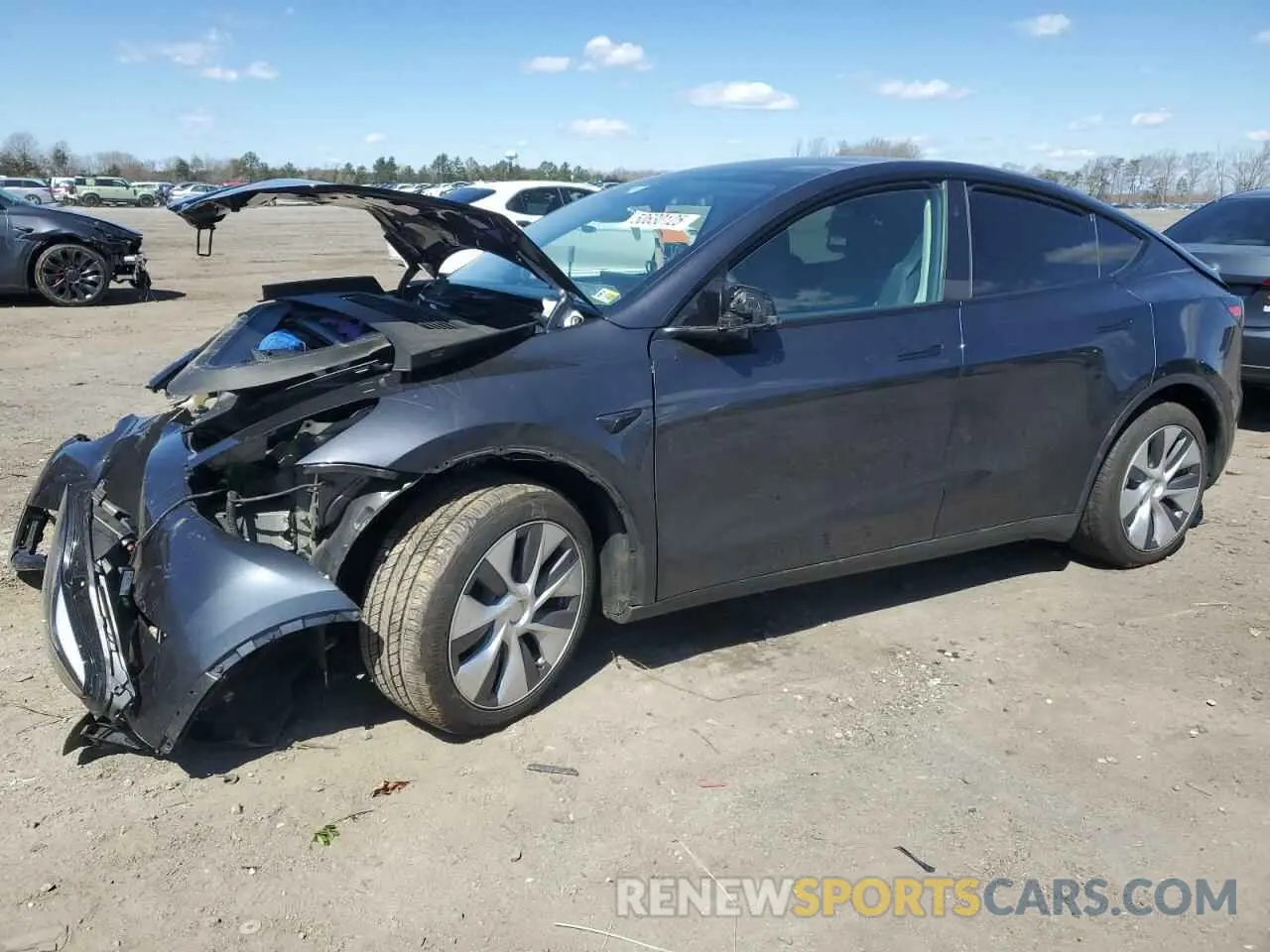 1 Фотография поврежденного автомобиля 7SAYGDED9RF091711 TESLA MODEL Y 2024