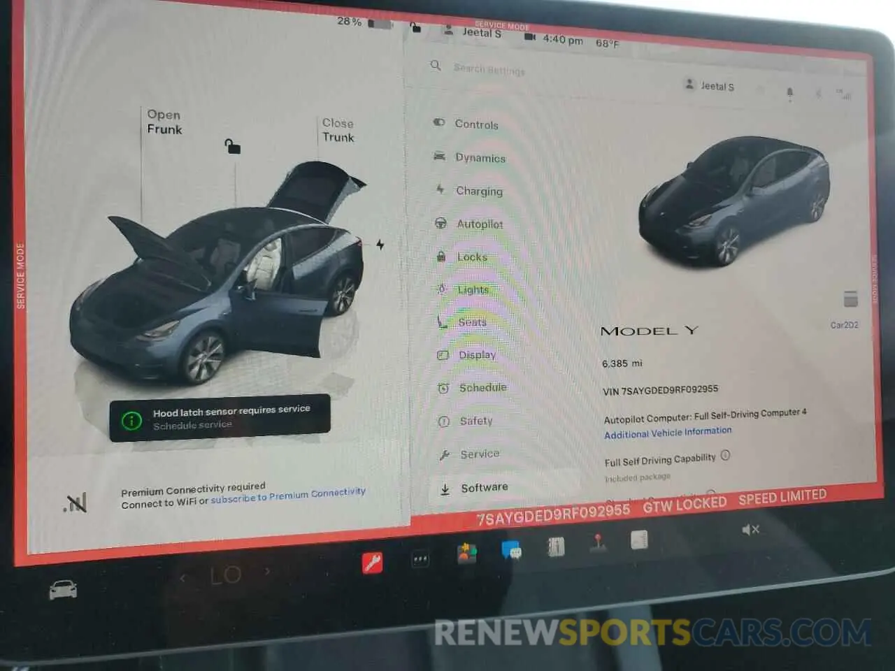 9 Photograph of a damaged car 7SAYGDED9RF092955 TESLA MODEL Y 2024