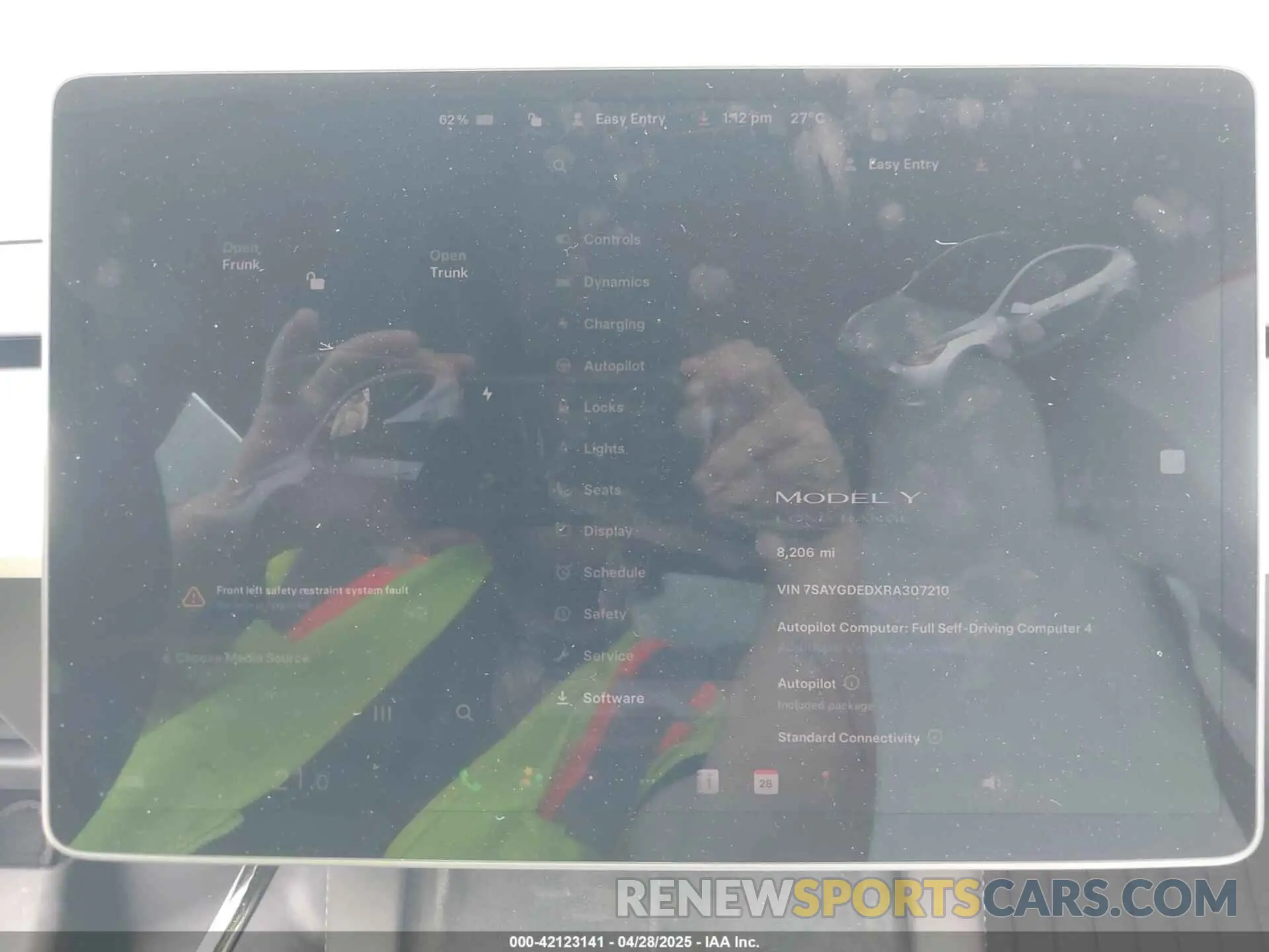 7 Фотография поврежденного автомобиля 7SAYGDEDXRA307210 TESLA MODEL Y 2024