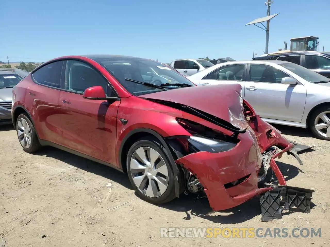 4 Фотография поврежденного автомобиля 7SAYGDEDXRF091121 TESLA MODEL Y 2024