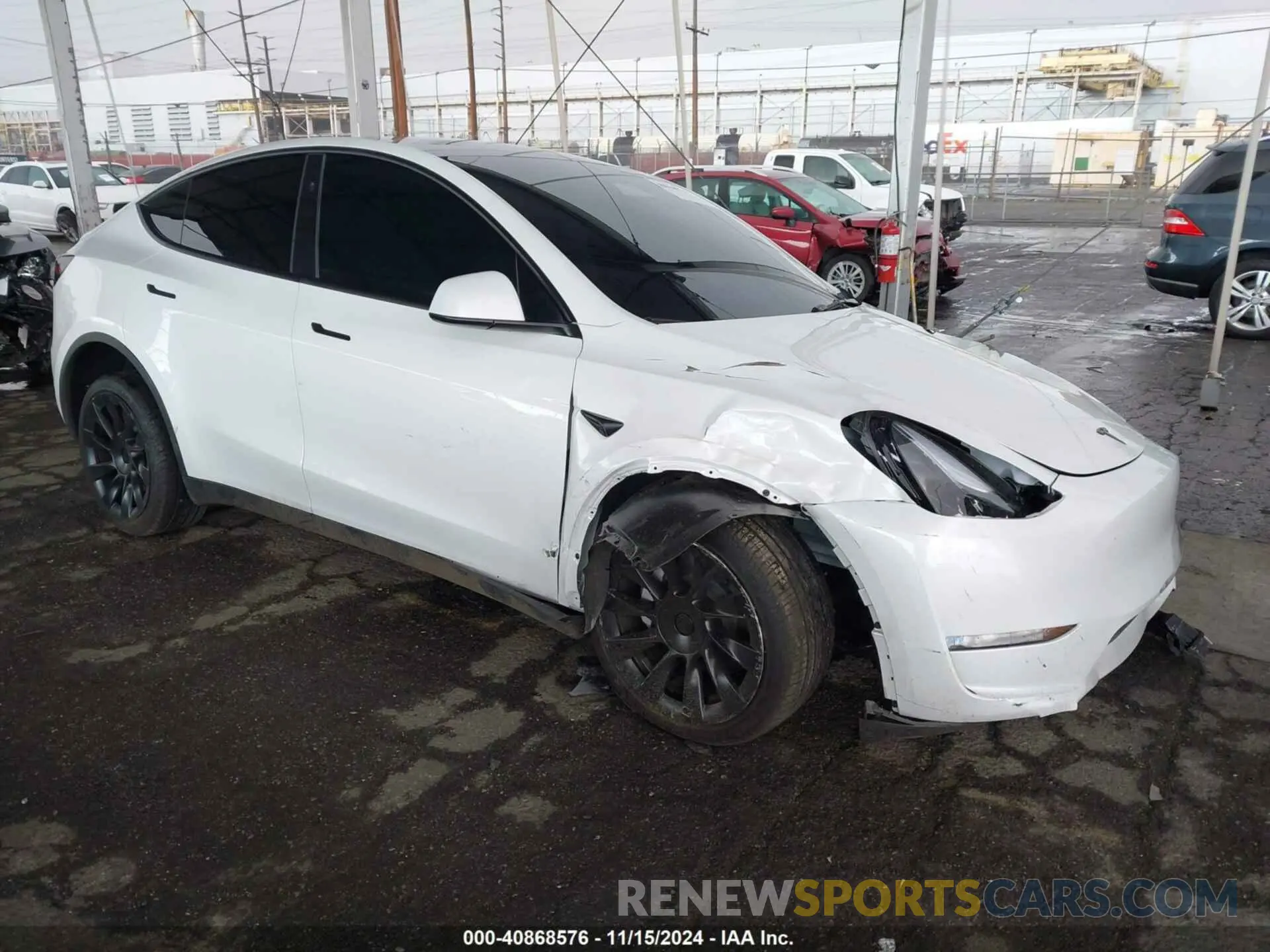 1 Photograph of a damaged car 7SAYGDEDXRF108967 TESLA MODEL Y 2024