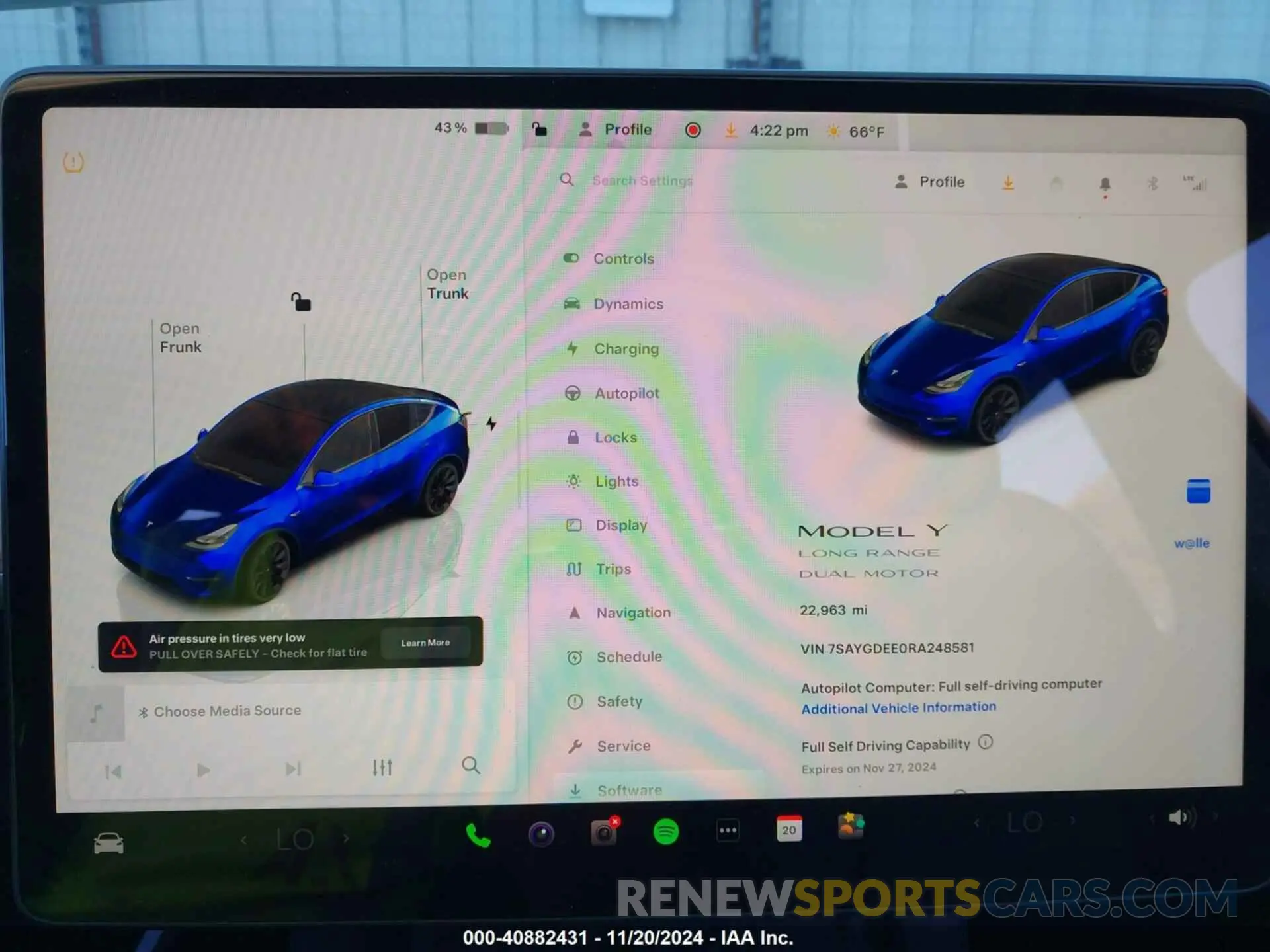 19 Фотография поврежденного автомобиля 7SAYGDEE0RA248581 TESLA MODEL Y 2024