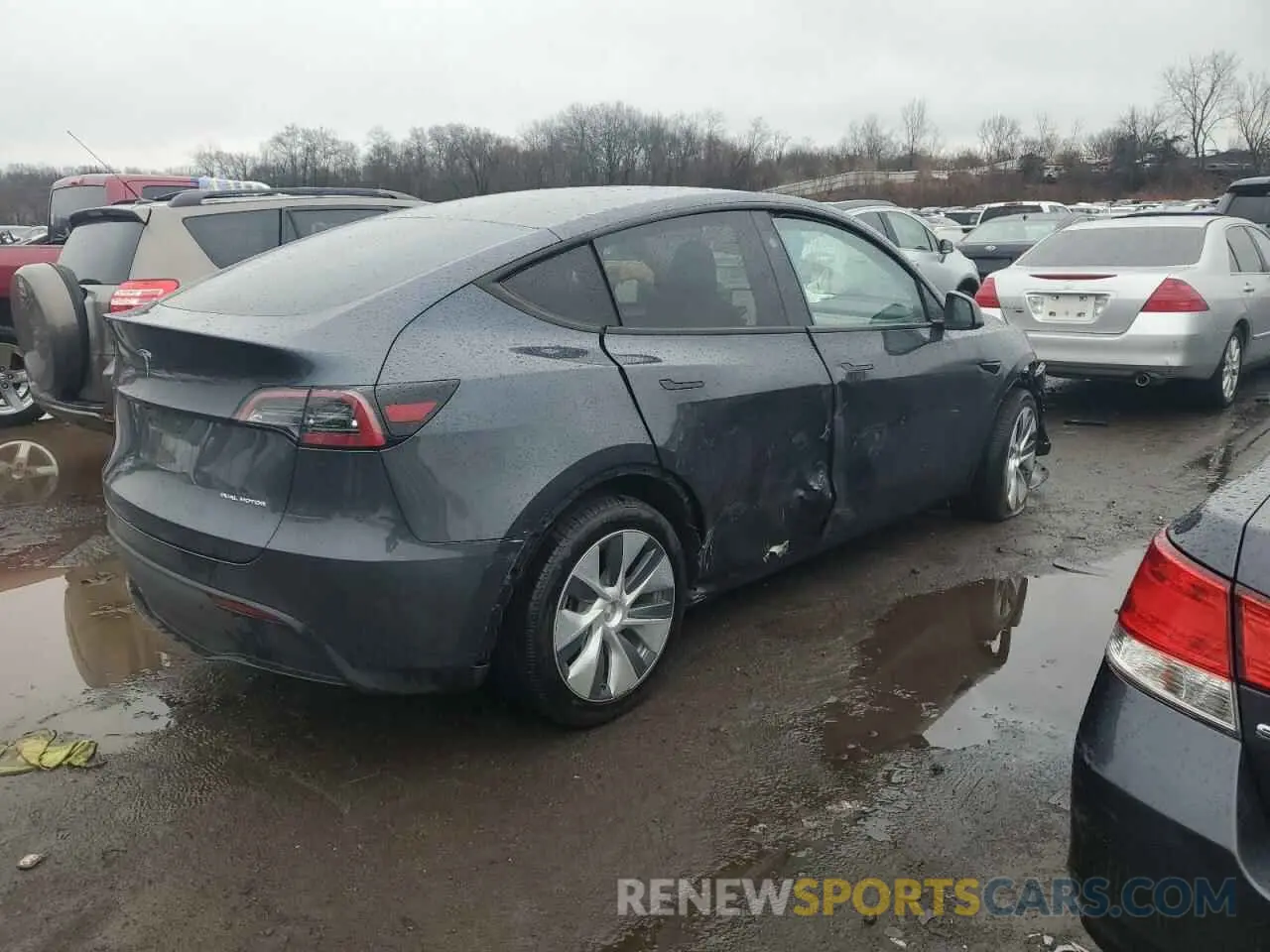 3 Фотография поврежденного автомобиля 7SAYGDEE0RA250394 TESLA MODEL Y 2024