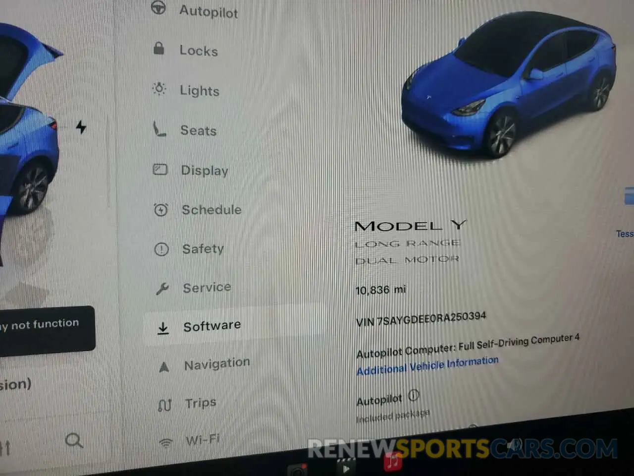 9 Фотография поврежденного автомобиля 7SAYGDEE0RA250394 TESLA MODEL Y 2024