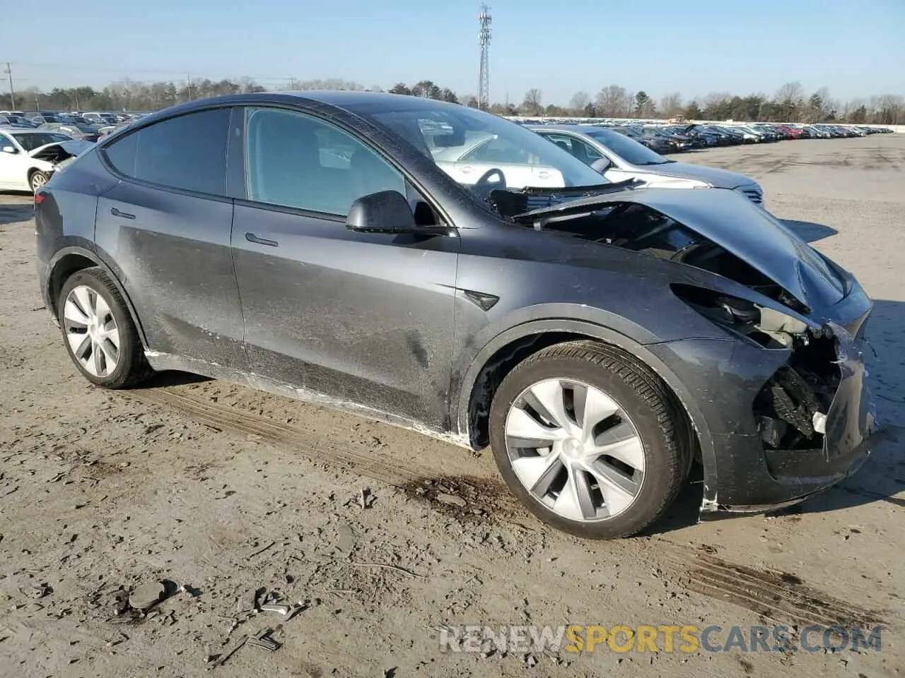 4 Фотография поврежденного автомобиля 7SAYGDEE0RA275960 TESLA MODEL Y 2024
