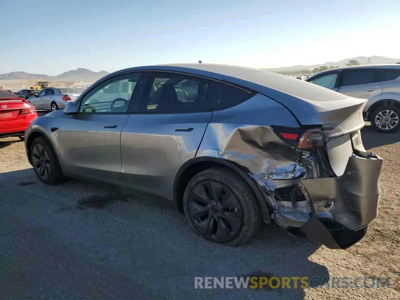 2 Фотография поврежденного автомобиля 7SAYGDEE0RA299398 TESLA MODEL Y 2024