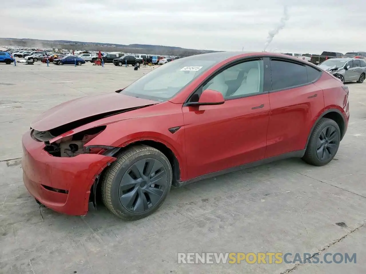 1 Photograph of a damaged car 7SAYGDEE0RA321738 TESLA MODEL Y 2024