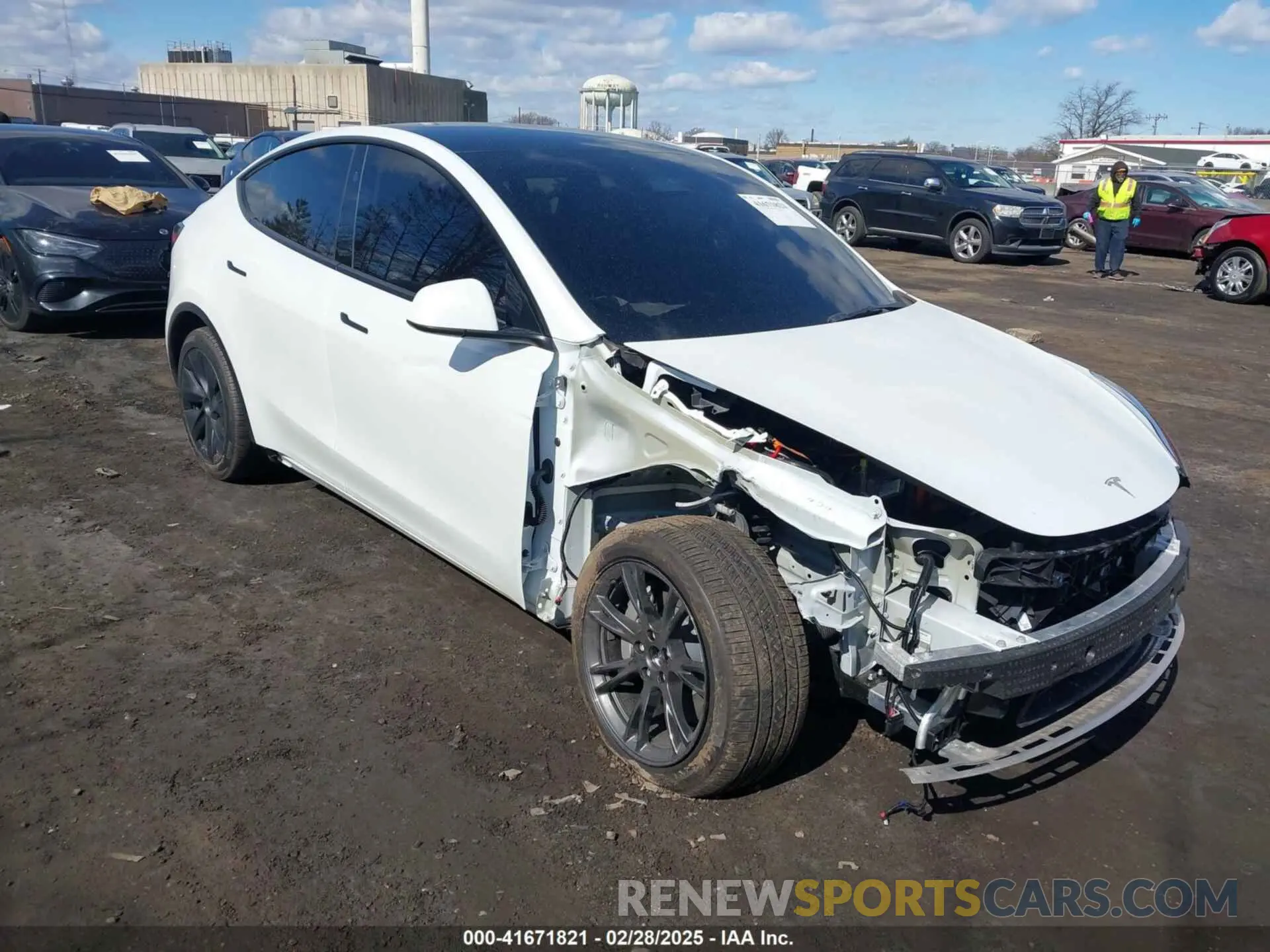 1 Фотография поврежденного автомобиля 7SAYGDEE0RA328091 TESLA MODEL Y 2024