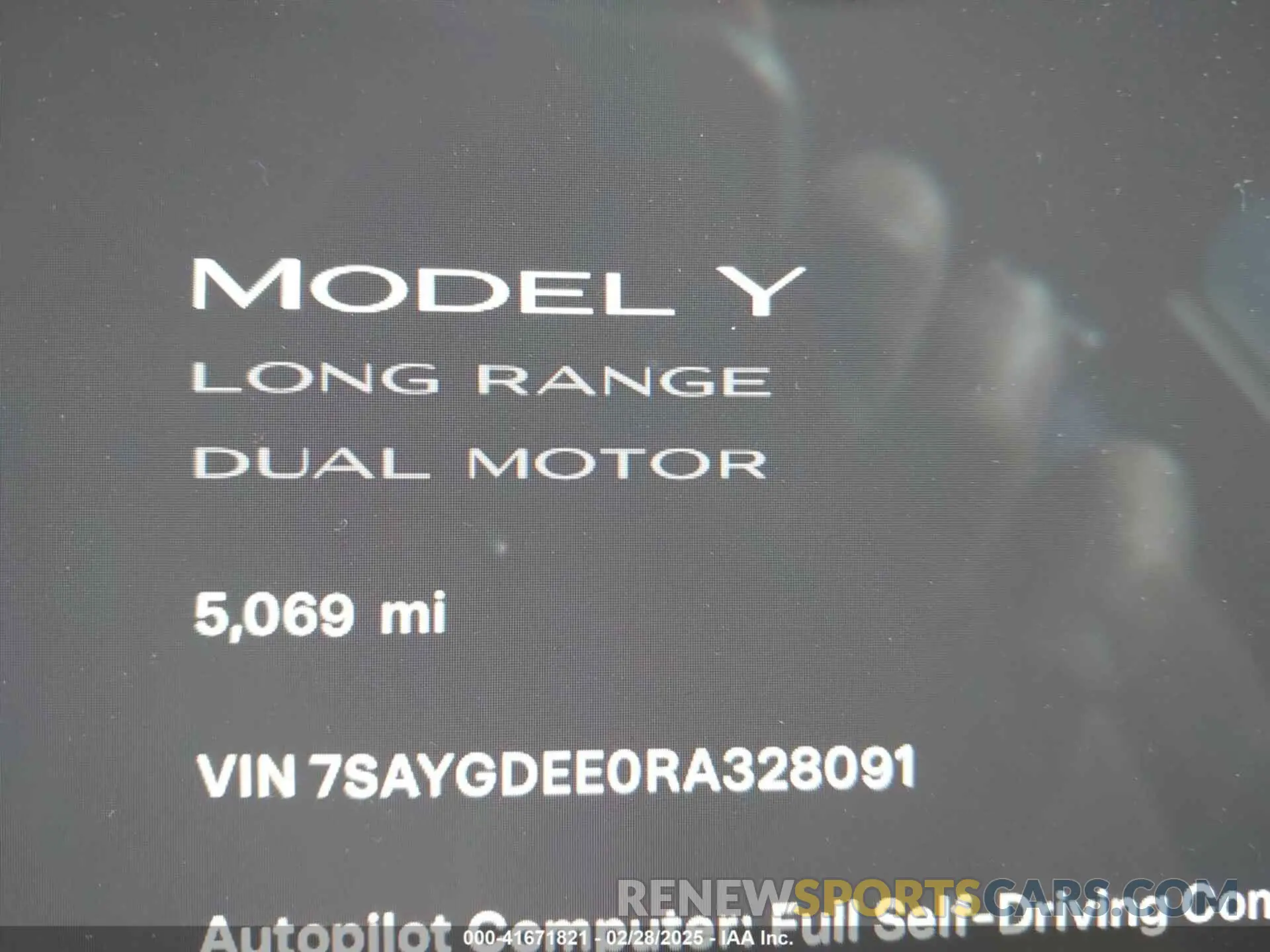 15 Фотография поврежденного автомобиля 7SAYGDEE0RA328091 TESLA MODEL Y 2024