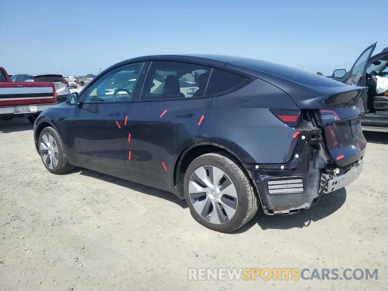 2 Фотография поврежденного автомобиля 7SAYGDEE0RF075700 TESLA MODEL Y 2024