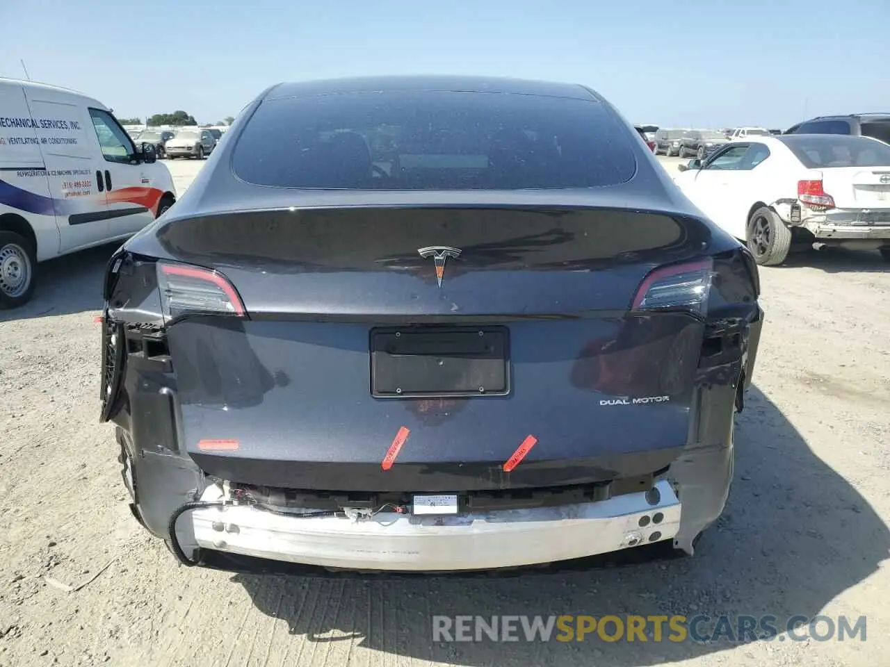 6 Фотография поврежденного автомобиля 7SAYGDEE0RF075700 TESLA MODEL Y 2024