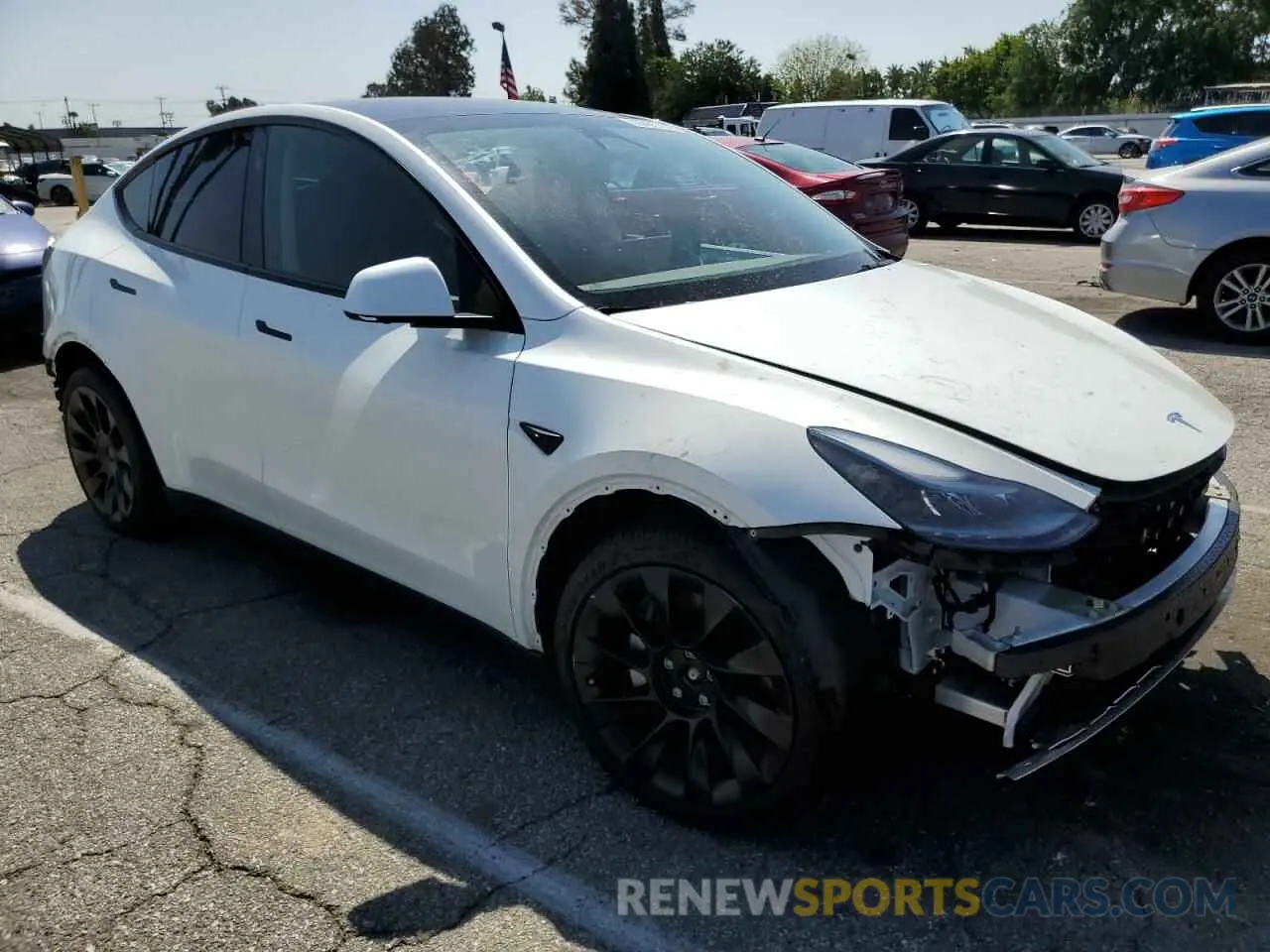 4 Фотография поврежденного автомобиля 7SAYGDEE0RF169236 TESLA MODEL Y 2024