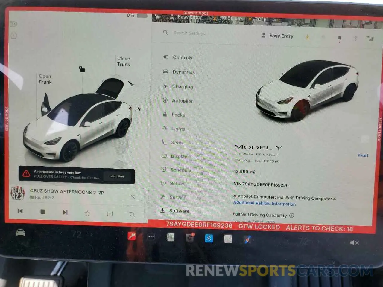 9 Фотография поврежденного автомобиля 7SAYGDEE0RF169236 TESLA MODEL Y 2024