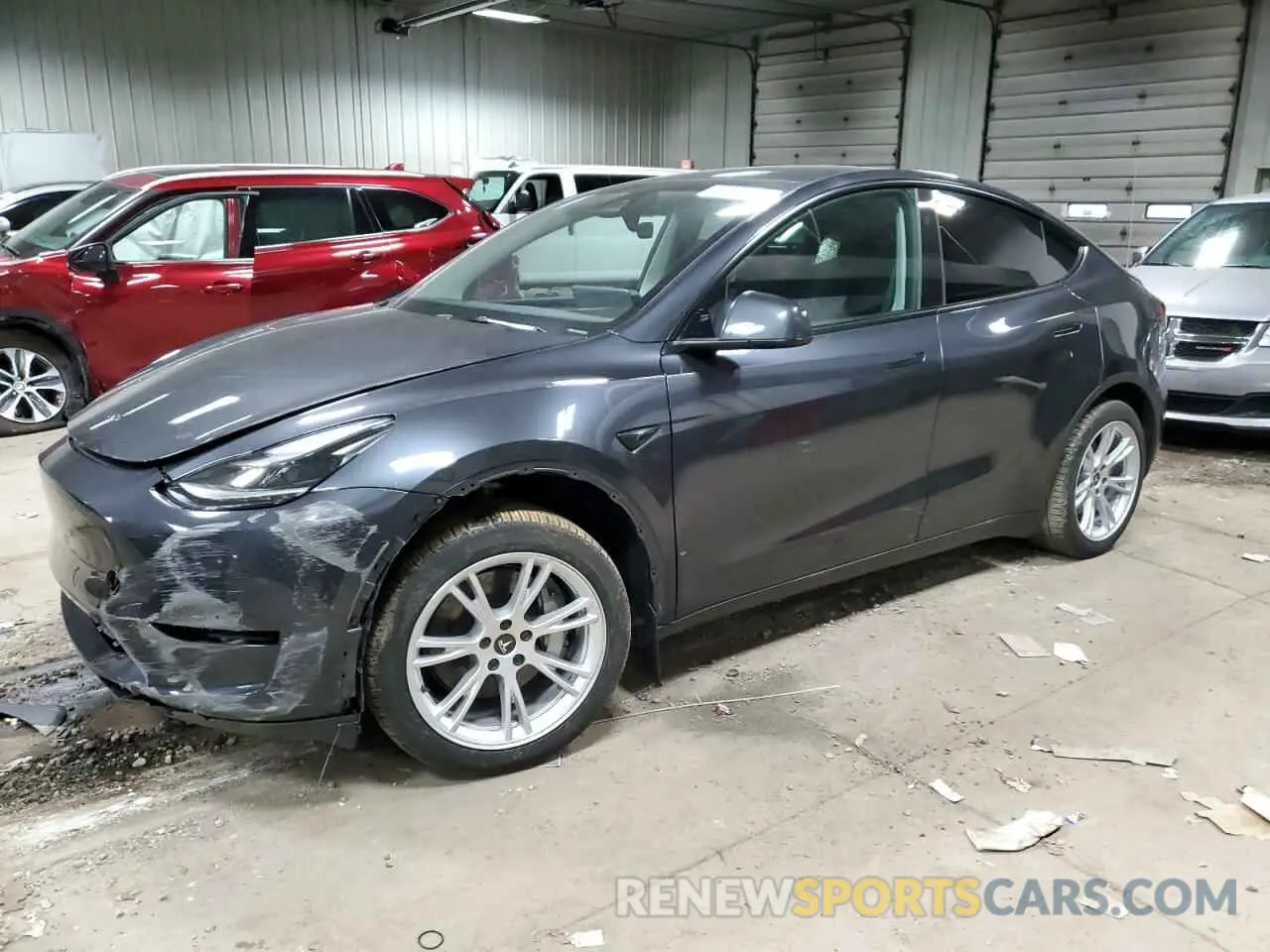1 Photograph of a damaged car 7SAYGDEE1RA254860 TESLA MODEL Y 2024