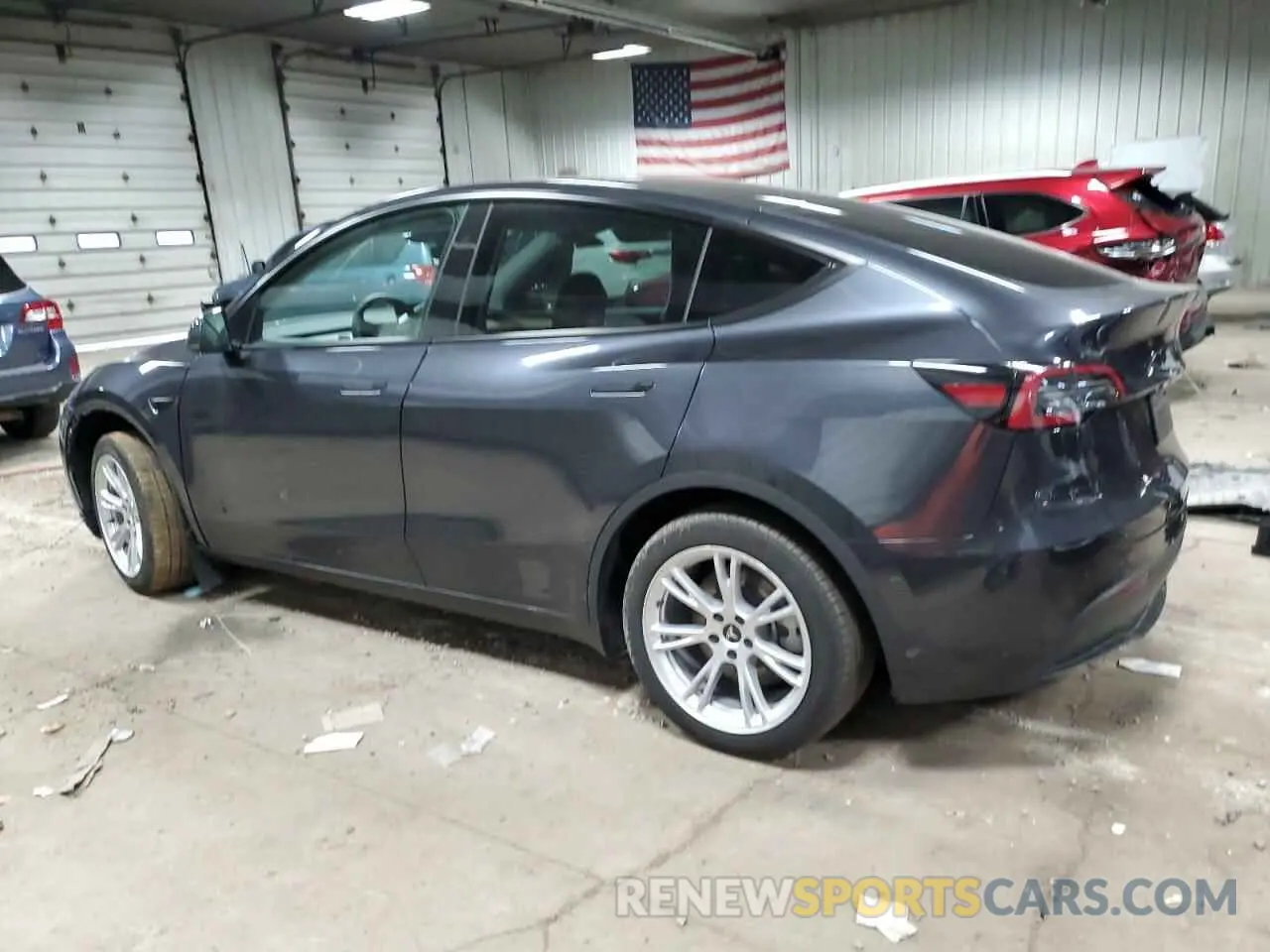 2 Photograph of a damaged car 7SAYGDEE1RA254860 TESLA MODEL Y 2024