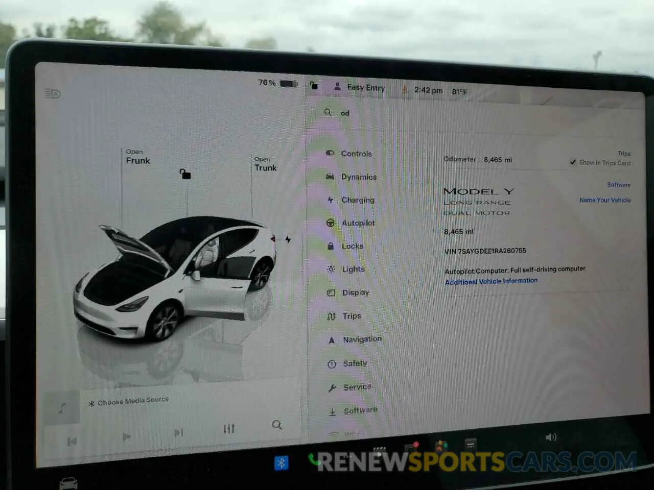 9 Фотография поврежденного автомобиля 7SAYGDEE1RA260755 TESLA MODEL Y 2024