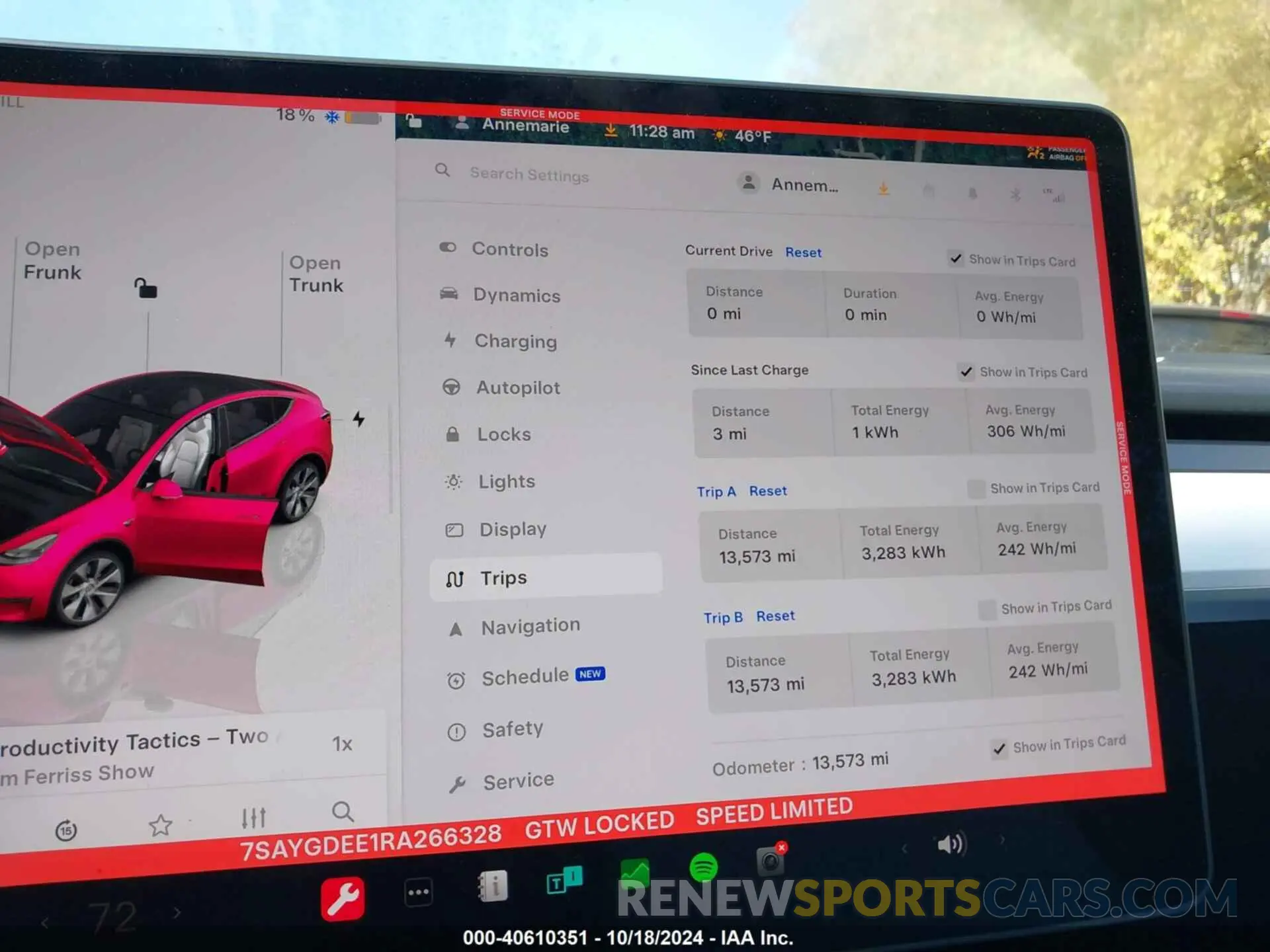 7 Фотография поврежденного автомобиля 7SAYGDEE1RA266328 TESLA MODEL Y 2024