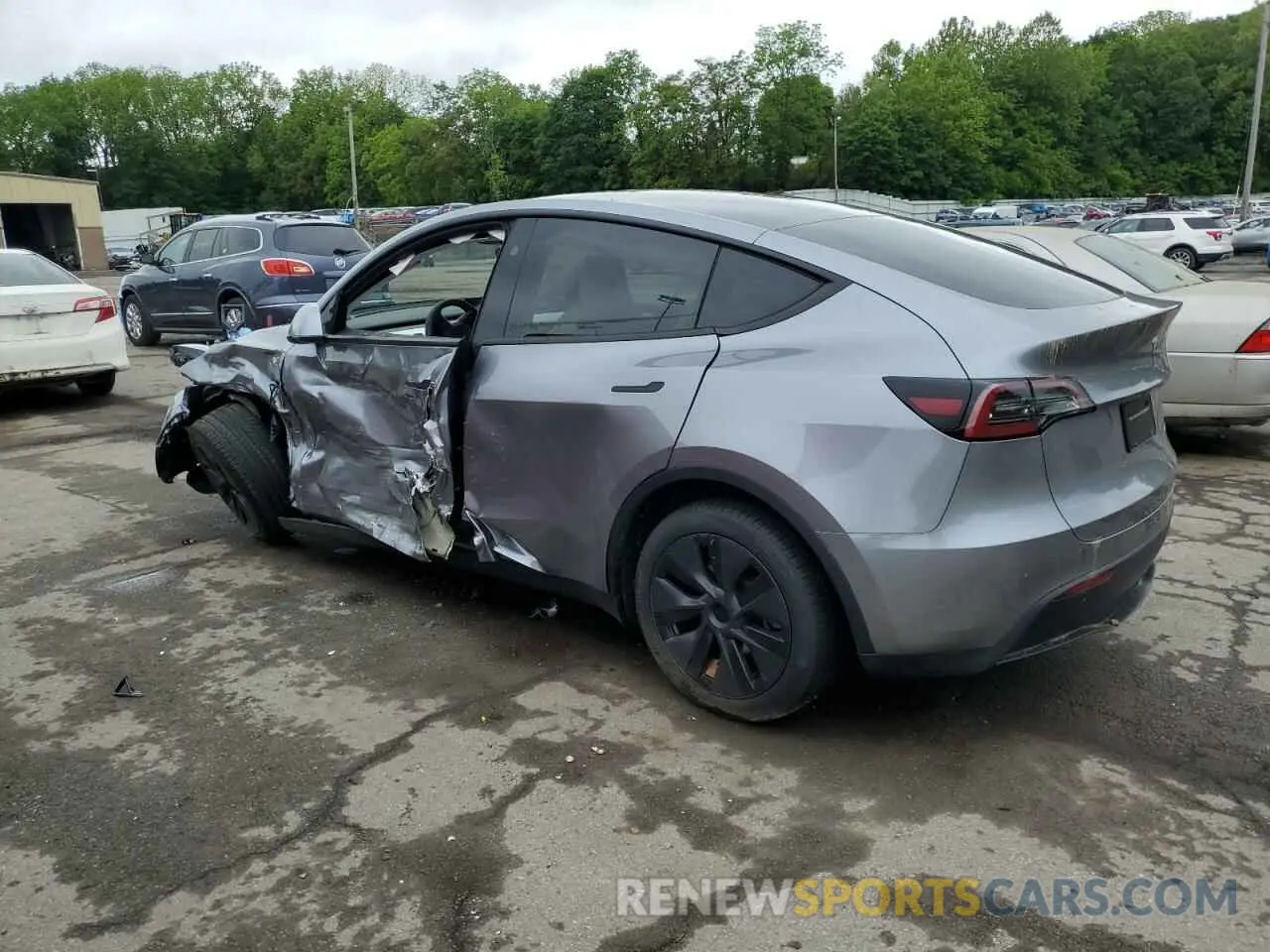 2 Фотография поврежденного автомобиля 7SAYGDEE1RA326222 TESLA MODEL Y 2024