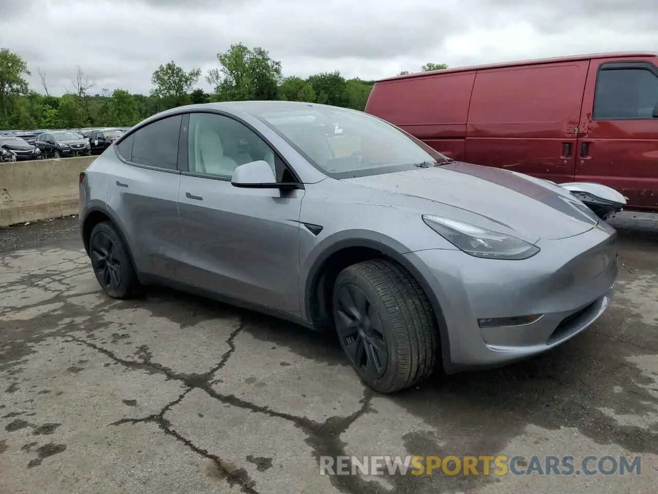 4 Фотография поврежденного автомобиля 7SAYGDEE1RA326222 TESLA MODEL Y 2024