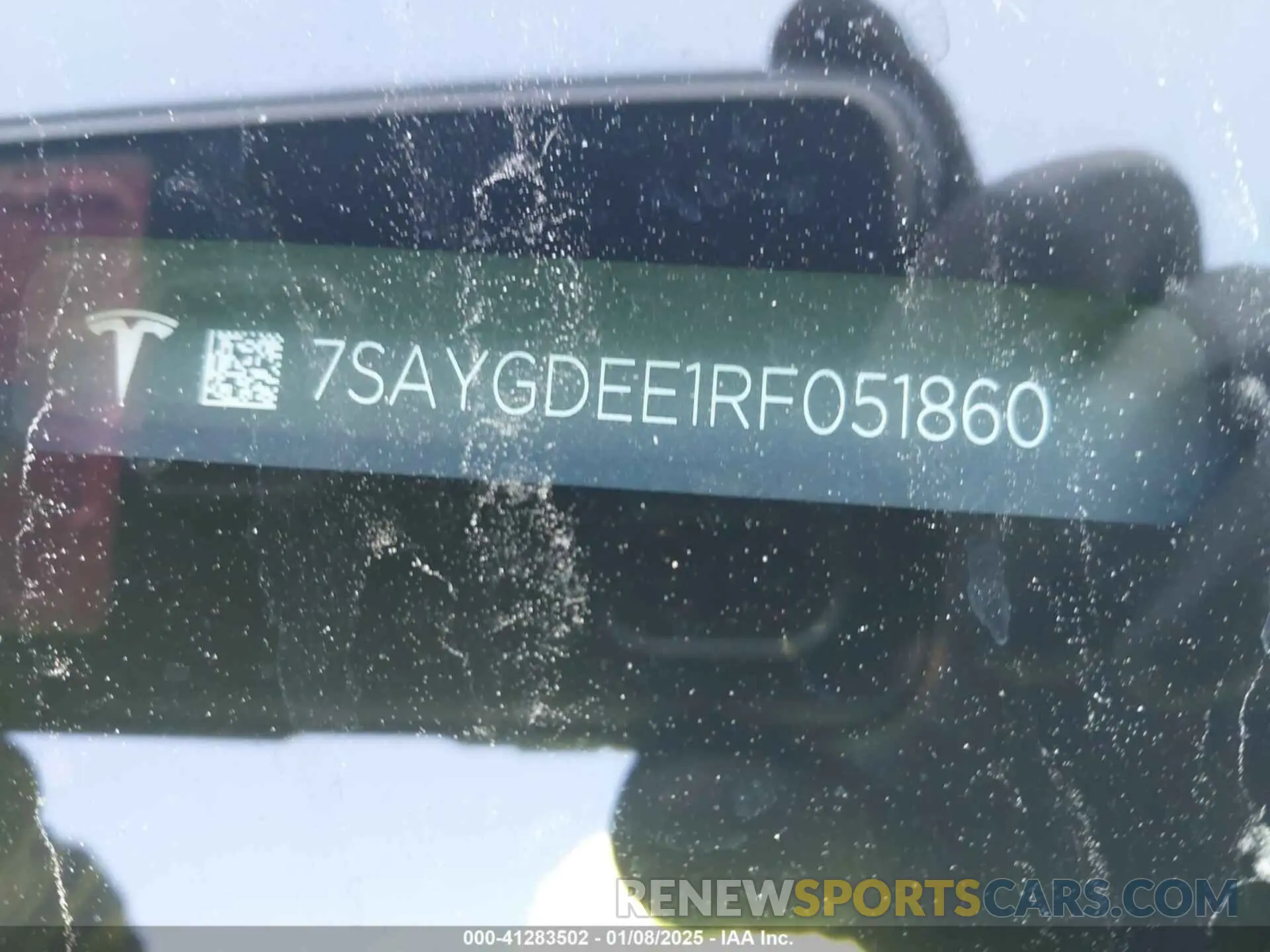9 Фотография поврежденного автомобиля 7SAYGDEE1RF051860 TESLA MODEL Y 2024