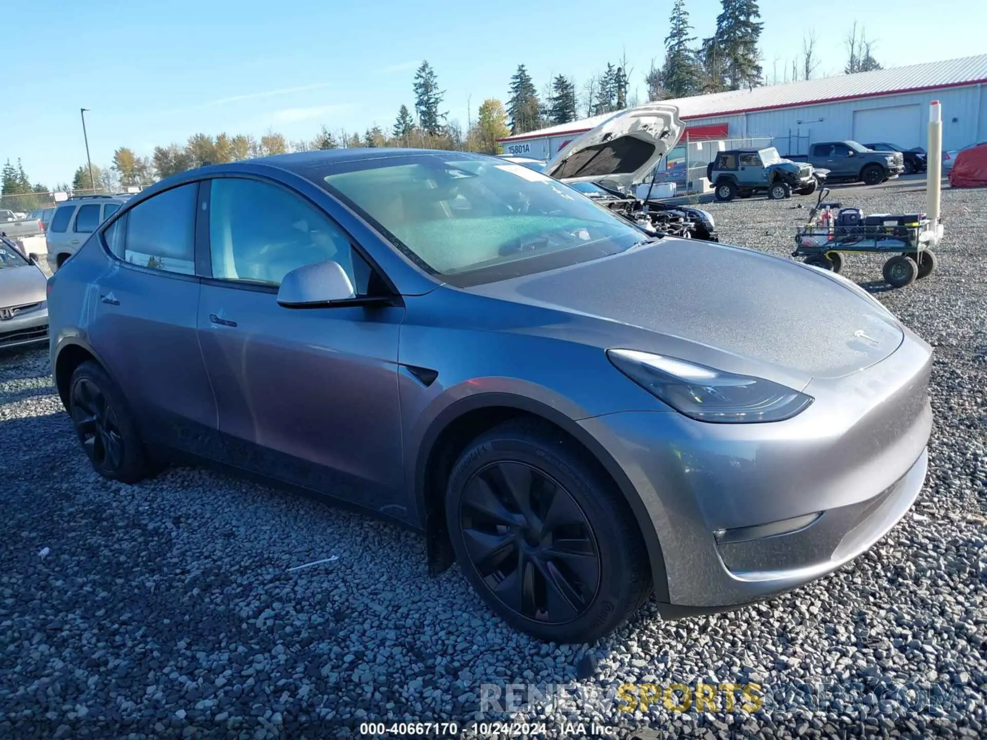 1 Photograph of a damaged car 7SAYGDEE1RF200705 TESLA MODEL Y 2024