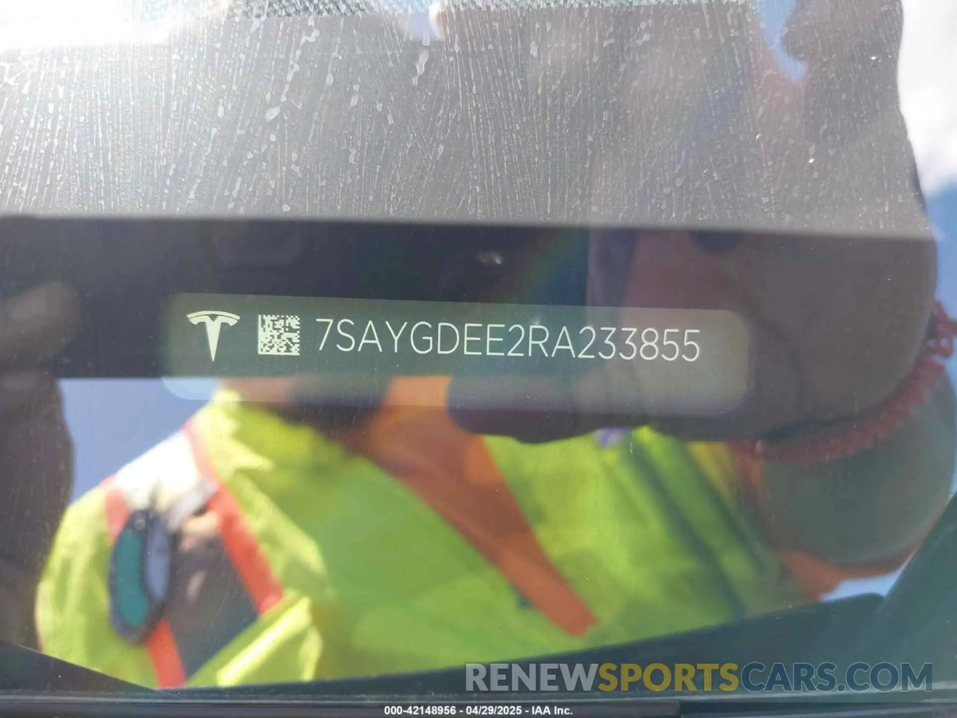 9 Фотография поврежденного автомобиля 7SAYGDEE2RA233855 TESLA MODEL Y 2024