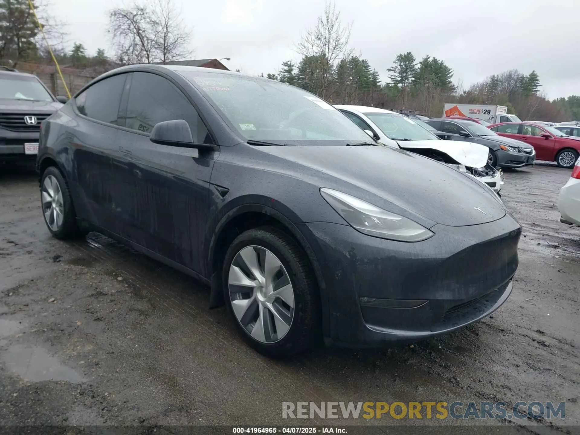1 Photograph of a damaged car 7SAYGDEE2RA244595 TESLA MODEL Y 2024