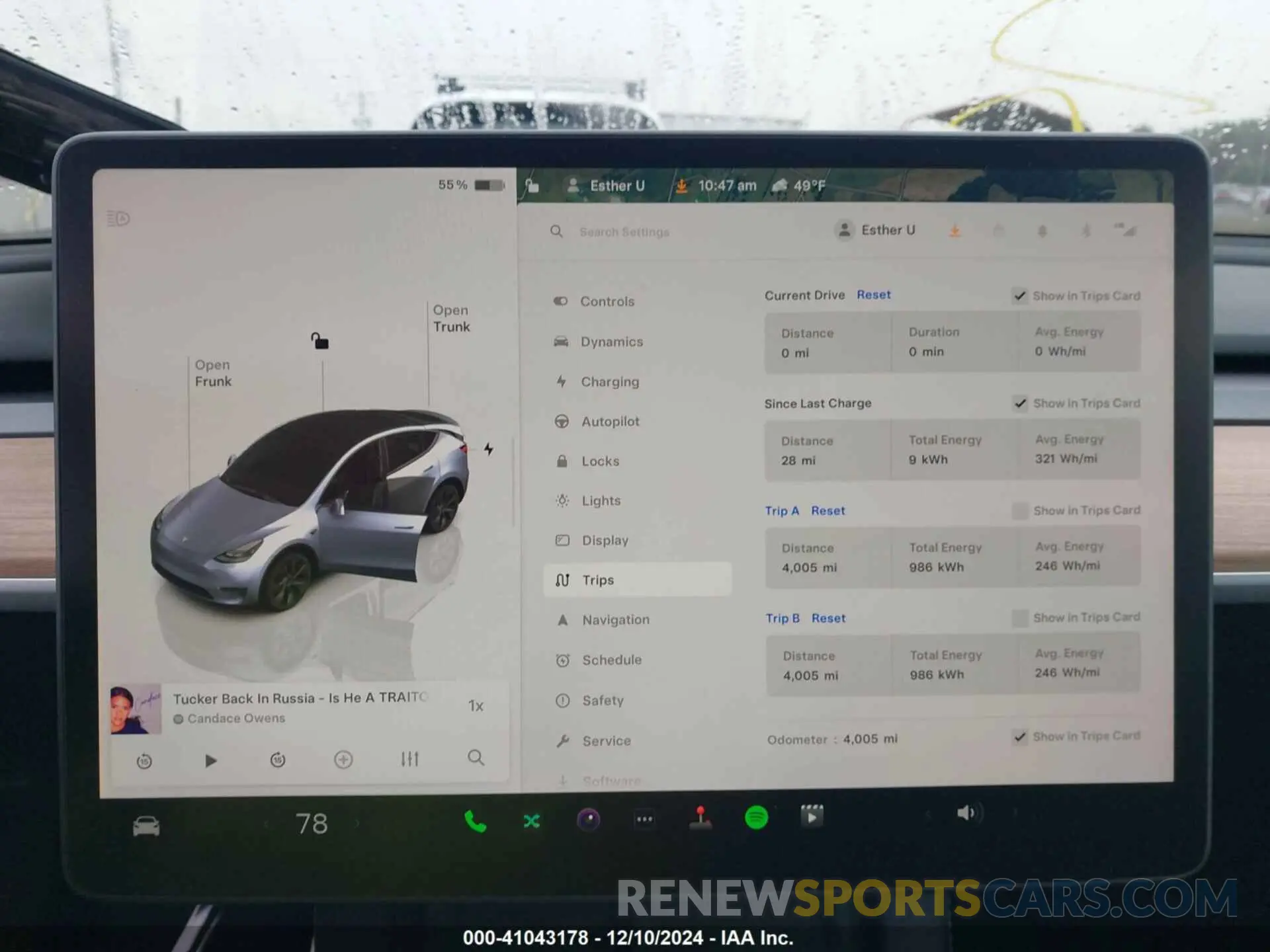 7 Photograph of a damaged car 7SAYGDEE2RA311485 TESLA MODEL Y 2024