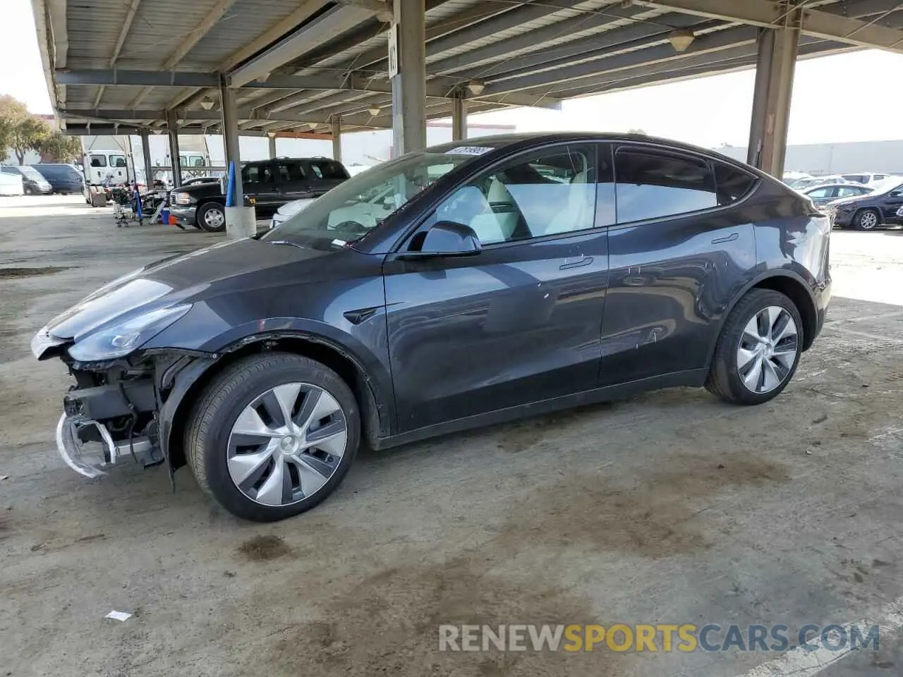 1 Photograph of a damaged car 7SAYGDEE2RF080431 TESLA MODEL Y 2024