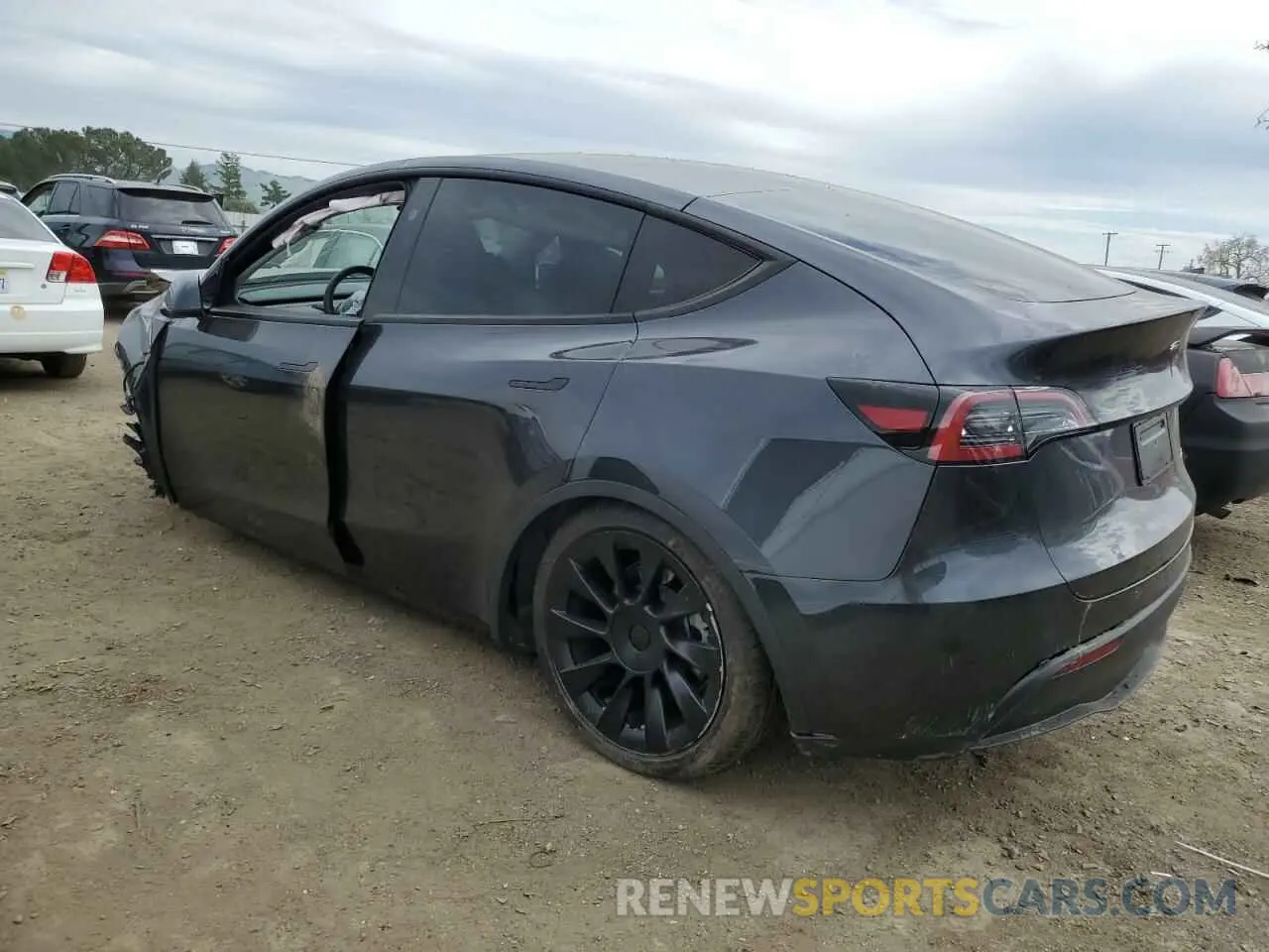 2 Photograph of a damaged car 7SAYGDEE2RF124380 TESLA MODEL Y 2024
