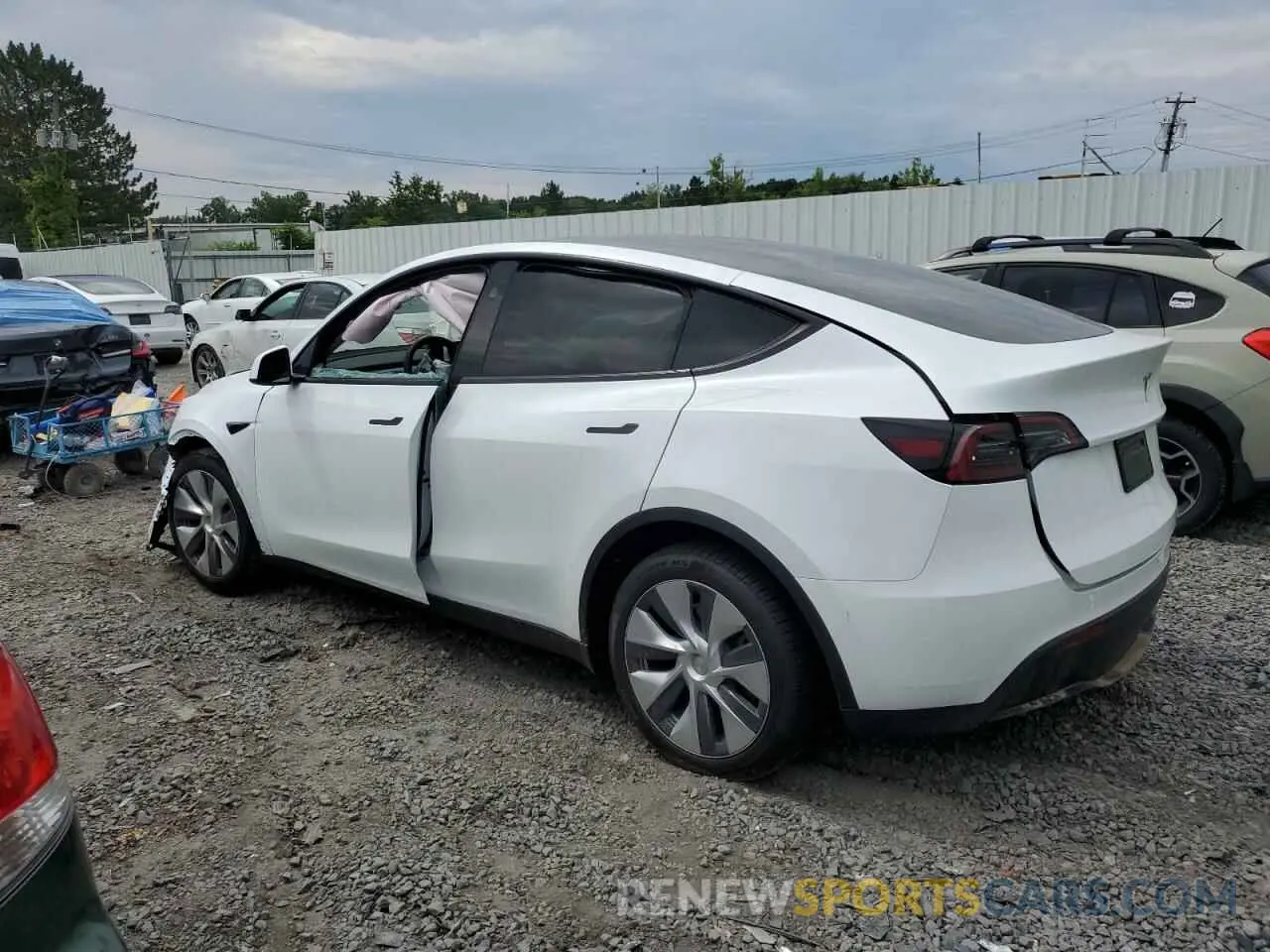 2 Фотография поврежденного автомобиля 7SAYGDEE3RA262264 TESLA MODEL Y 2024