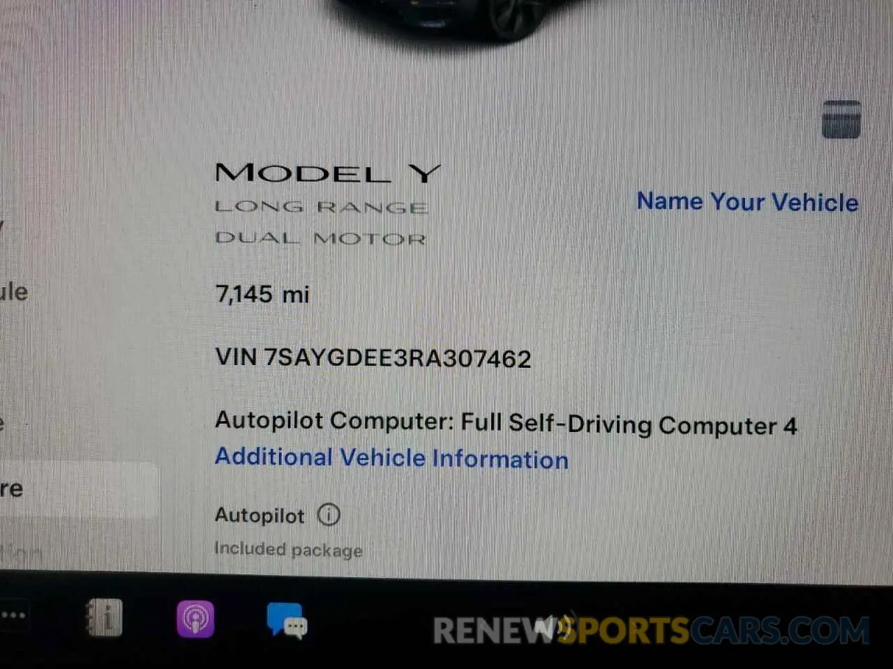 9 Photograph of a damaged car 7SAYGDEE3RA307462 TESLA MODEL Y 2024