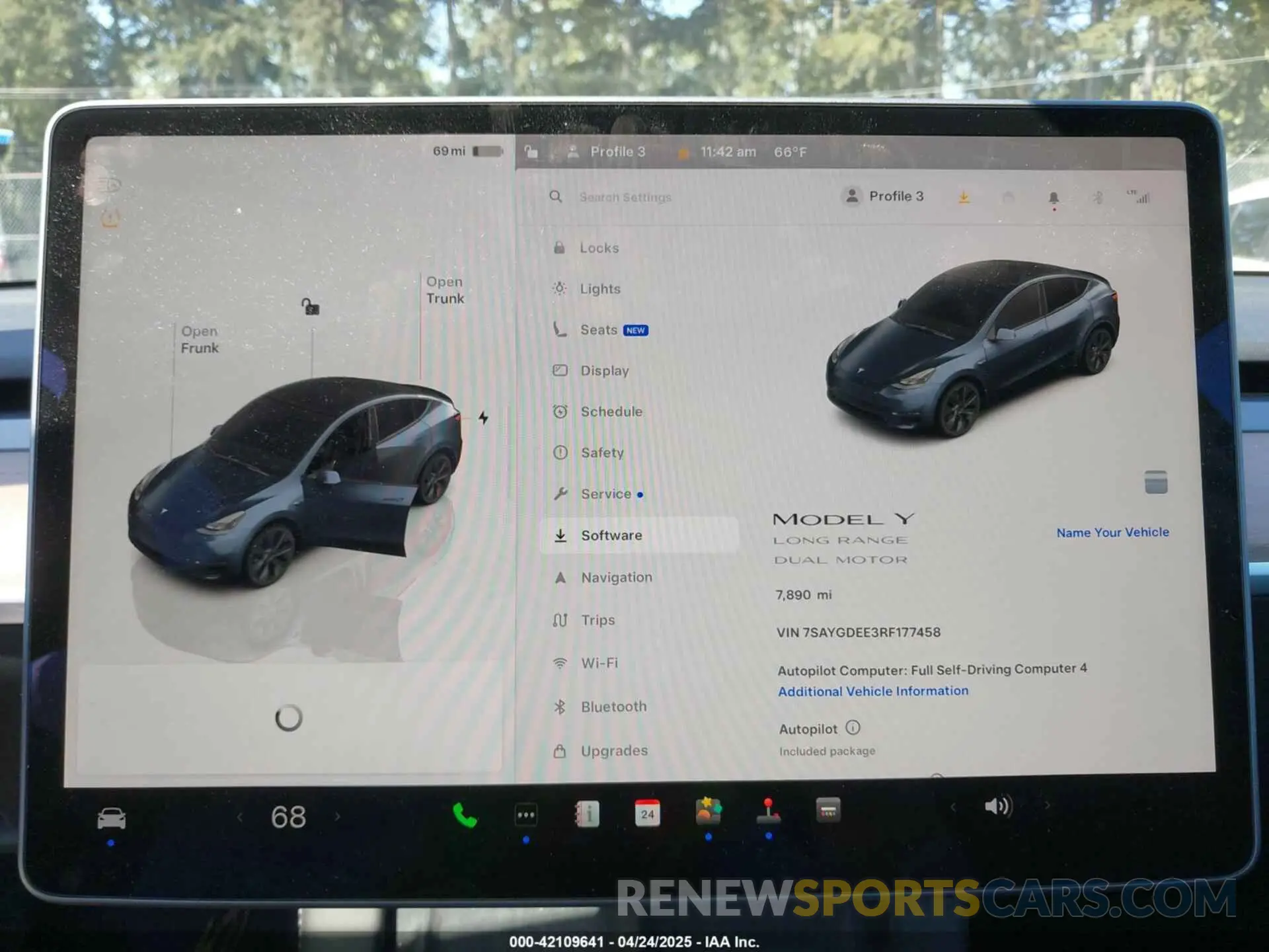 7 Фотография поврежденного автомобиля 7SAYGDEE3RF177458 TESLA MODEL Y 2024