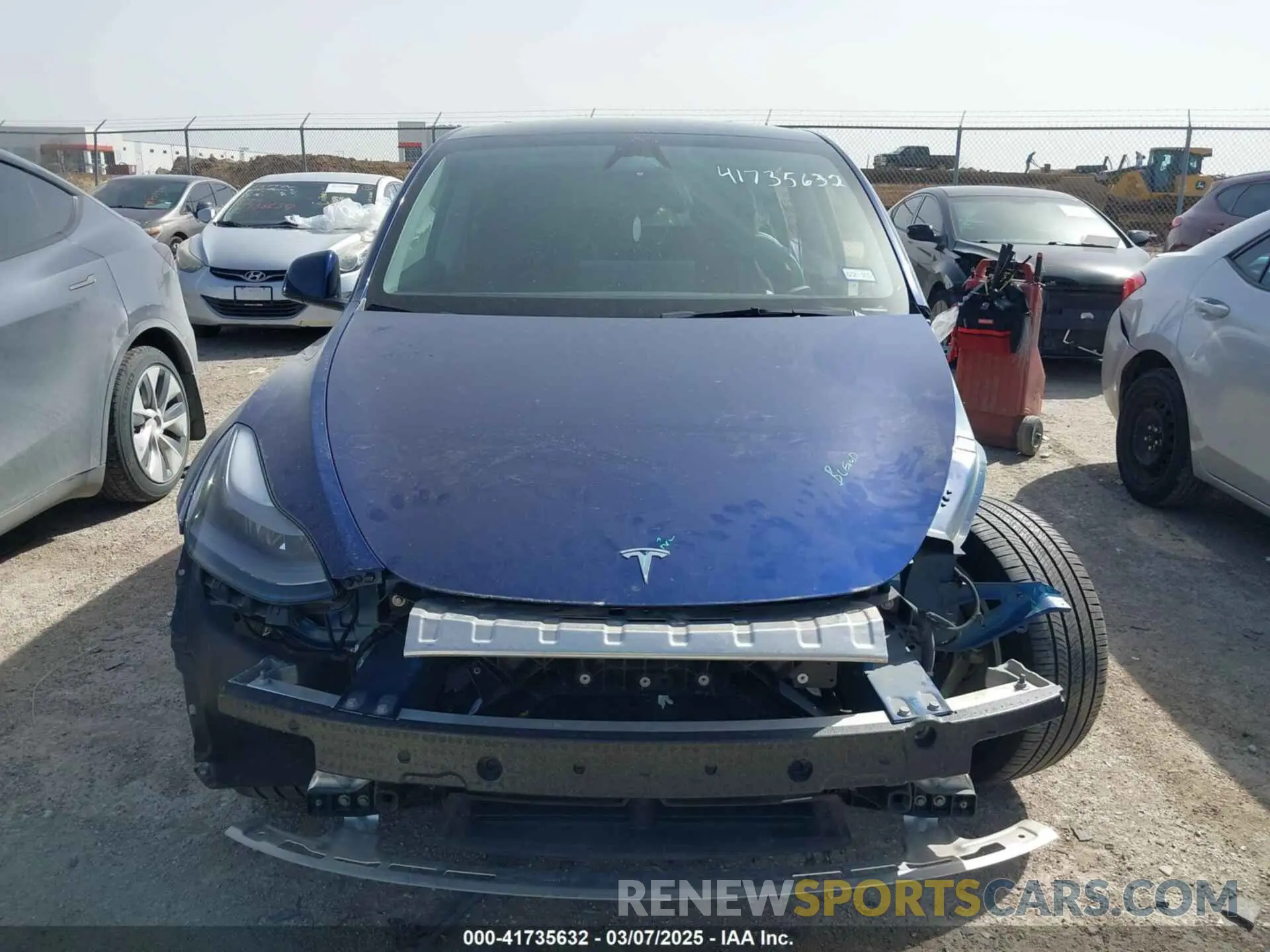 12 Фотография поврежденного автомобиля 7SAYGDEE4RA247417 TESLA MODEL Y 2024